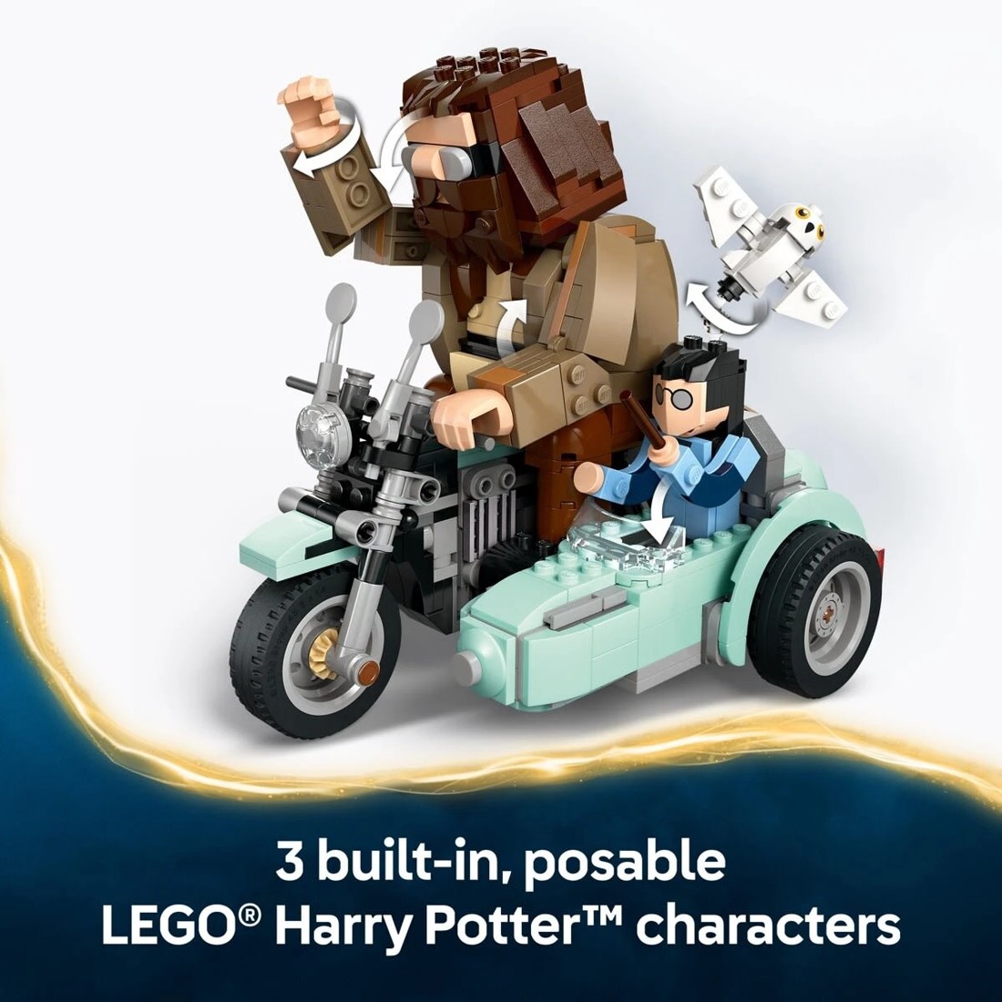 7 LEGO Harry Potter Hagrid & Harry's Motorcycle Ride 76443, 7 of 10