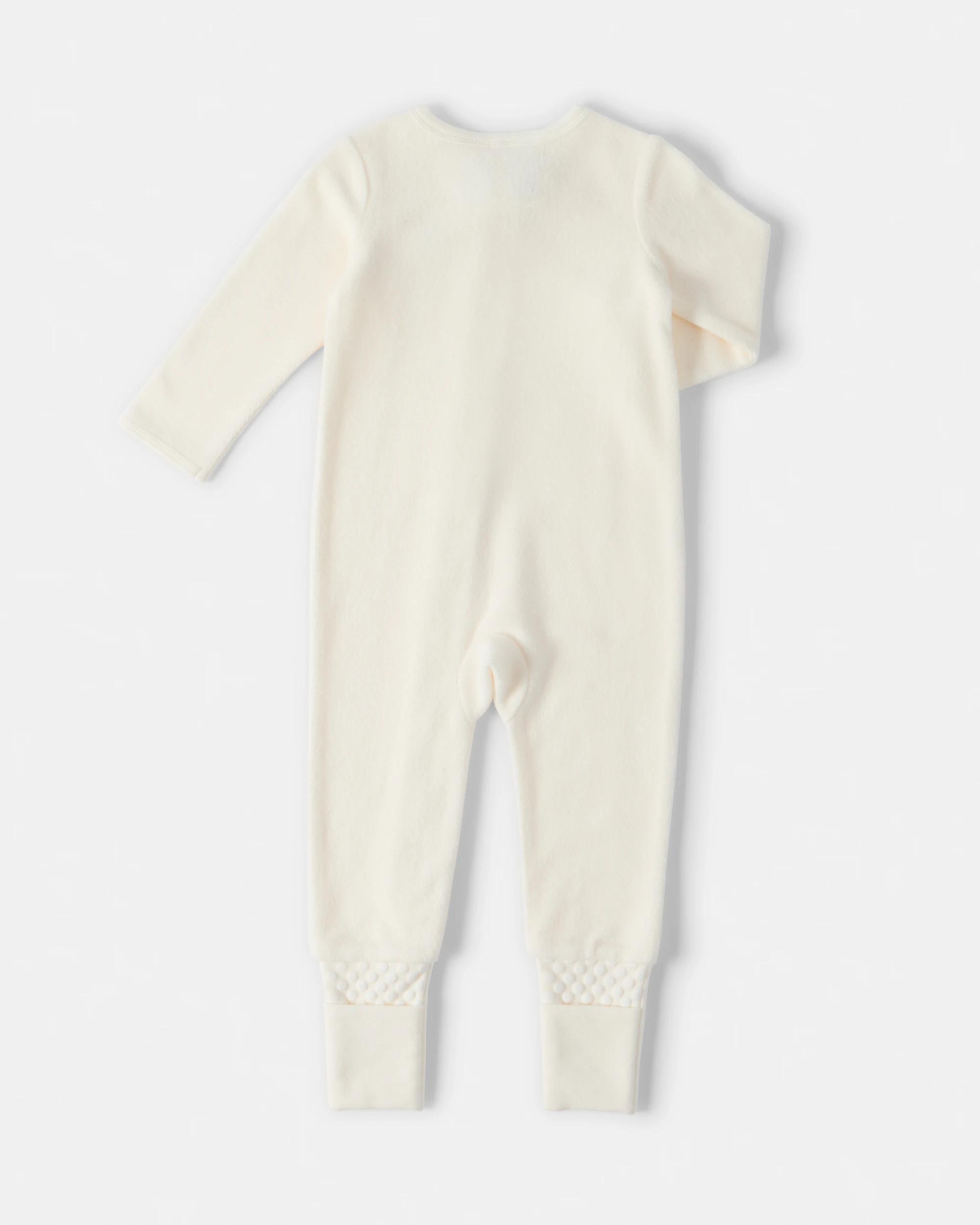 2 Australian Cotton Teddy Coverall Wht Bunny, 2 of 4
