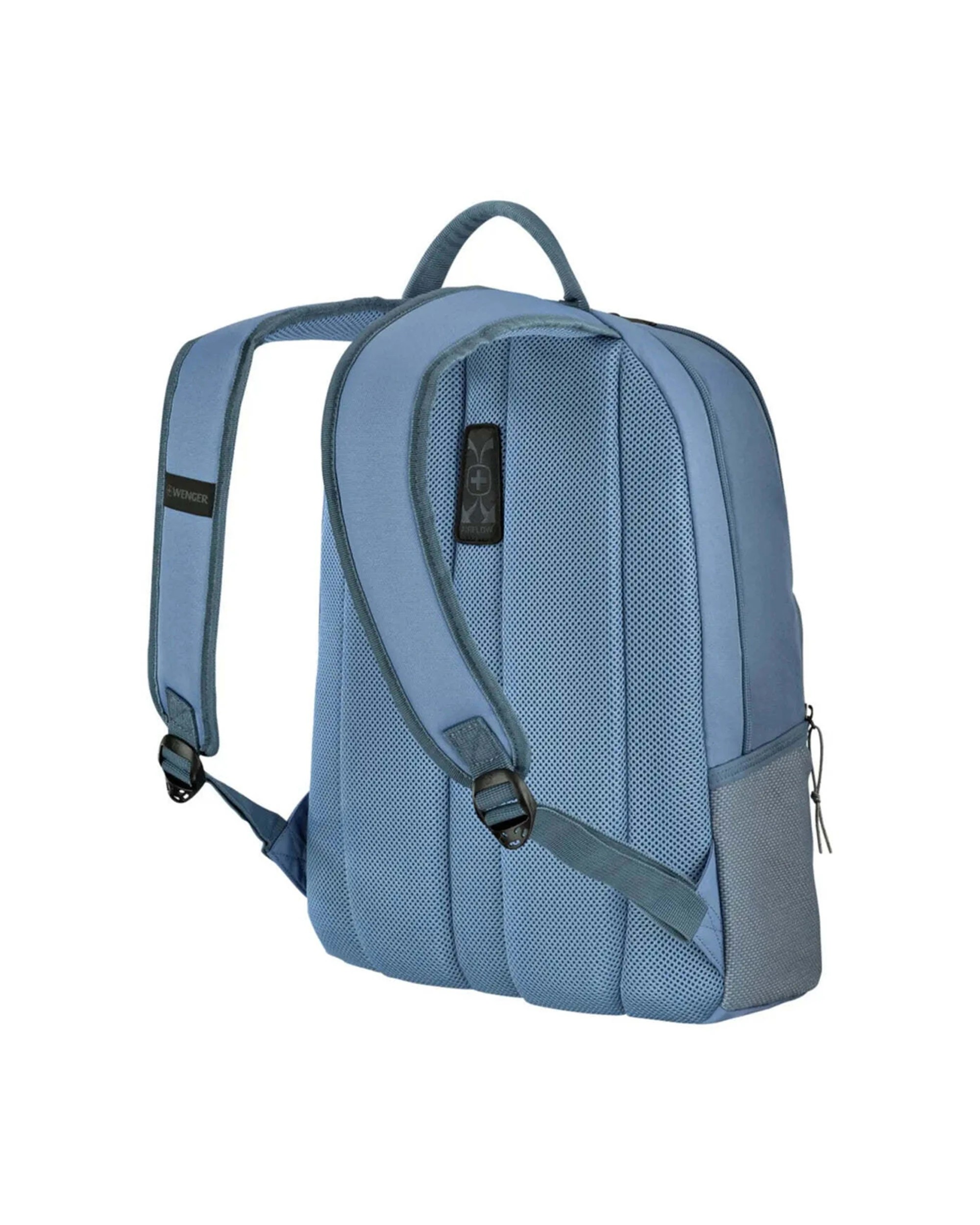 4 Wenger NEXT Trayl 15.6in Laptop Backpack Recycled Fabric Padded Compartments - Blue, 4 of 5