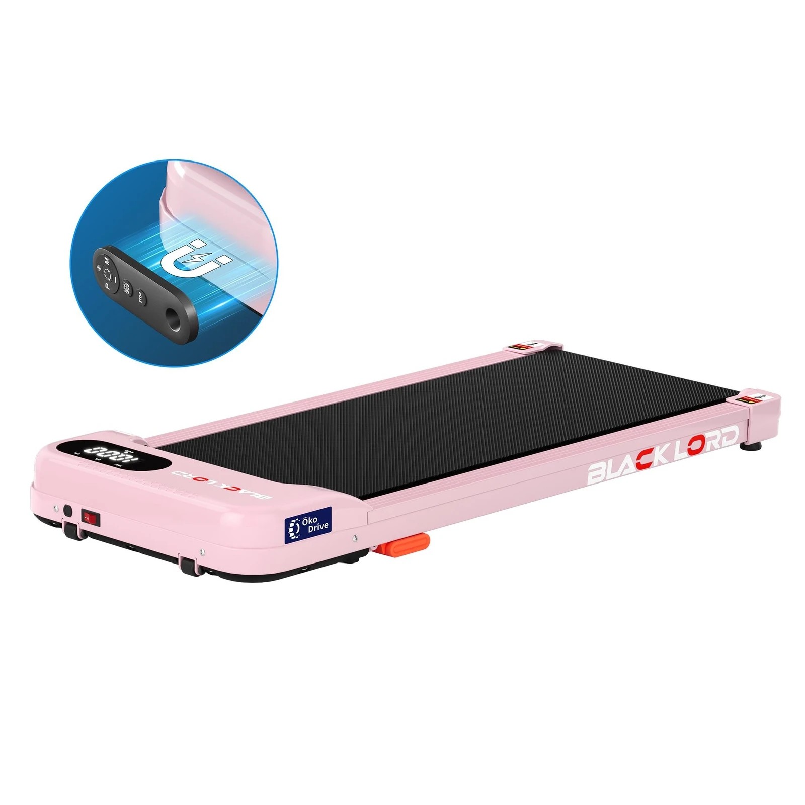 1 Black Lord Treadmill Electric Walking Pad Home Gym Incline Magnetic Remote - Pink, 1 of 10