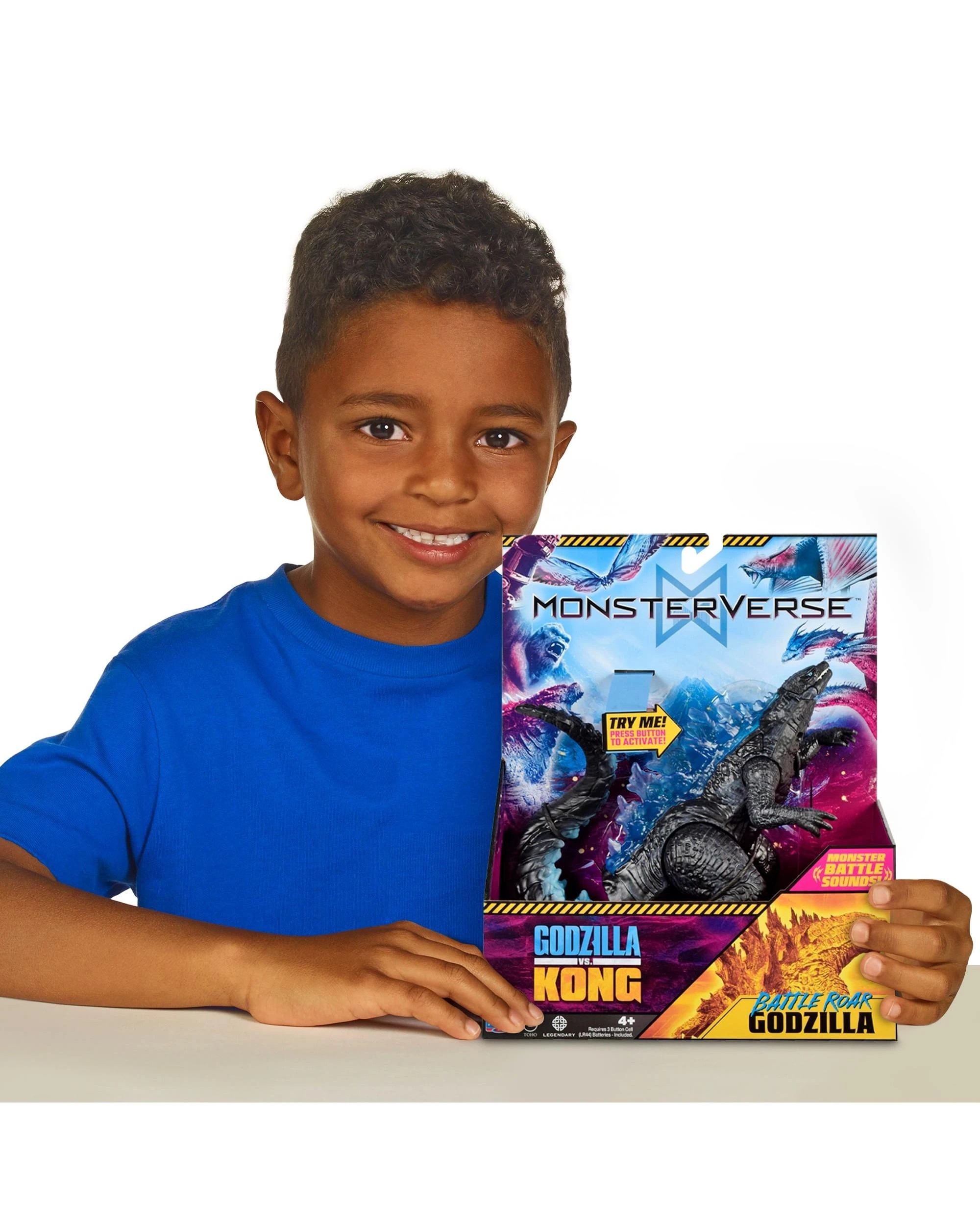 6 MonsterVerse Godzilla vs Kong Battle Roar Godzilla Deluxe Electronic 7 inch Figure, 6 of 7