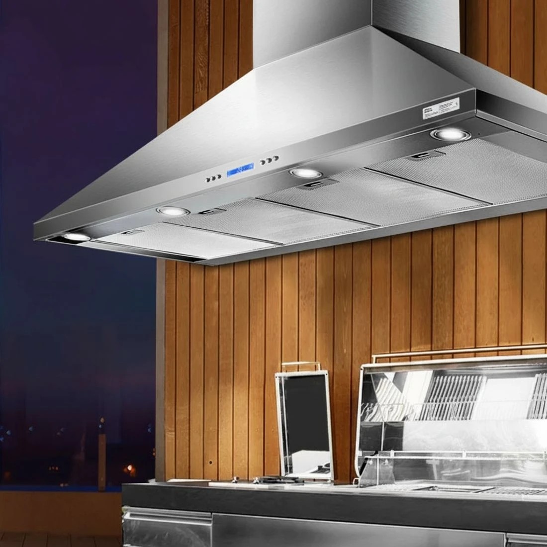 7 Devanti 1500mm Range Hood 150cm BBQ Commercial Rangehood - Silver, 7 of 8