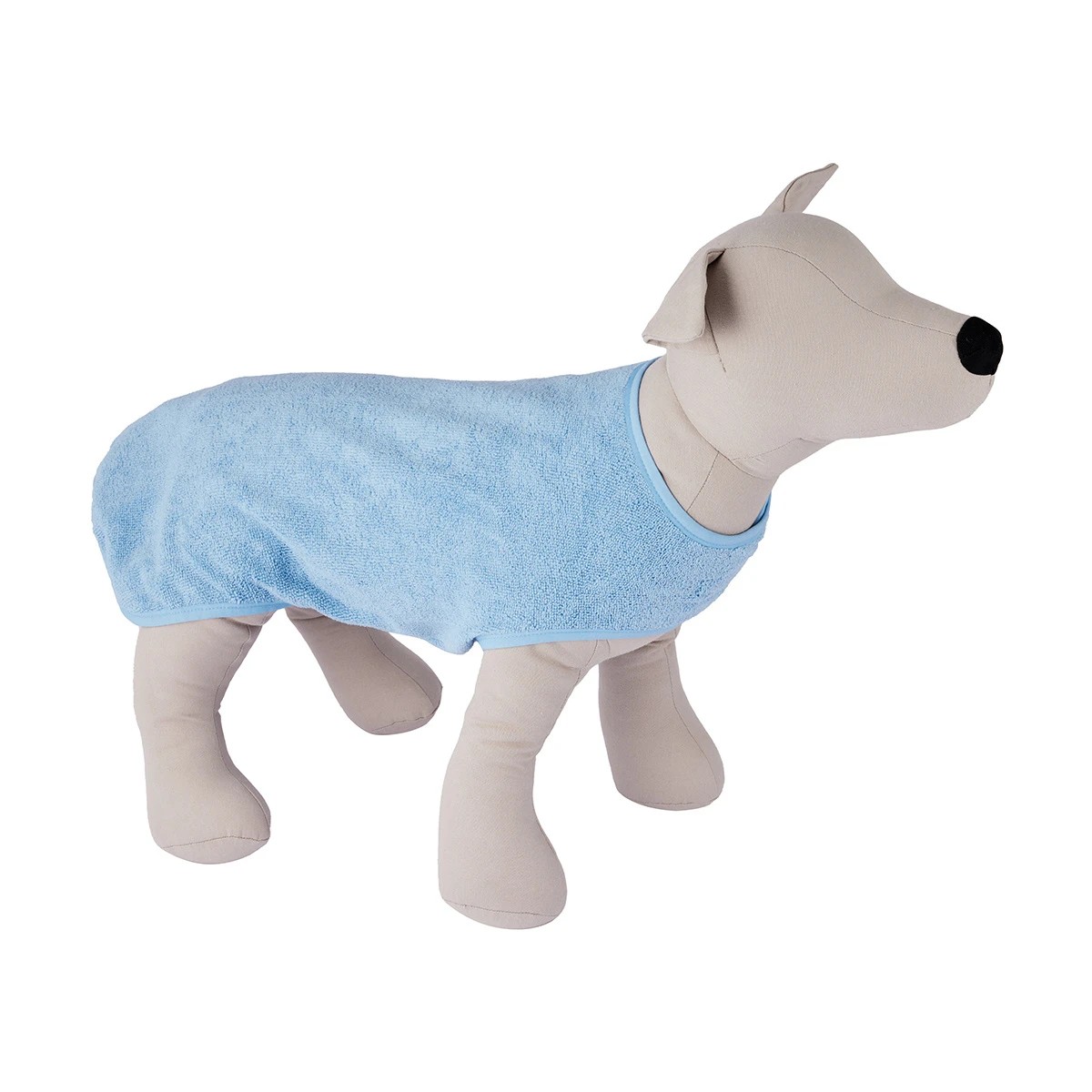 1 Pet Bathrobe - Medium, Blue, 1 of 10