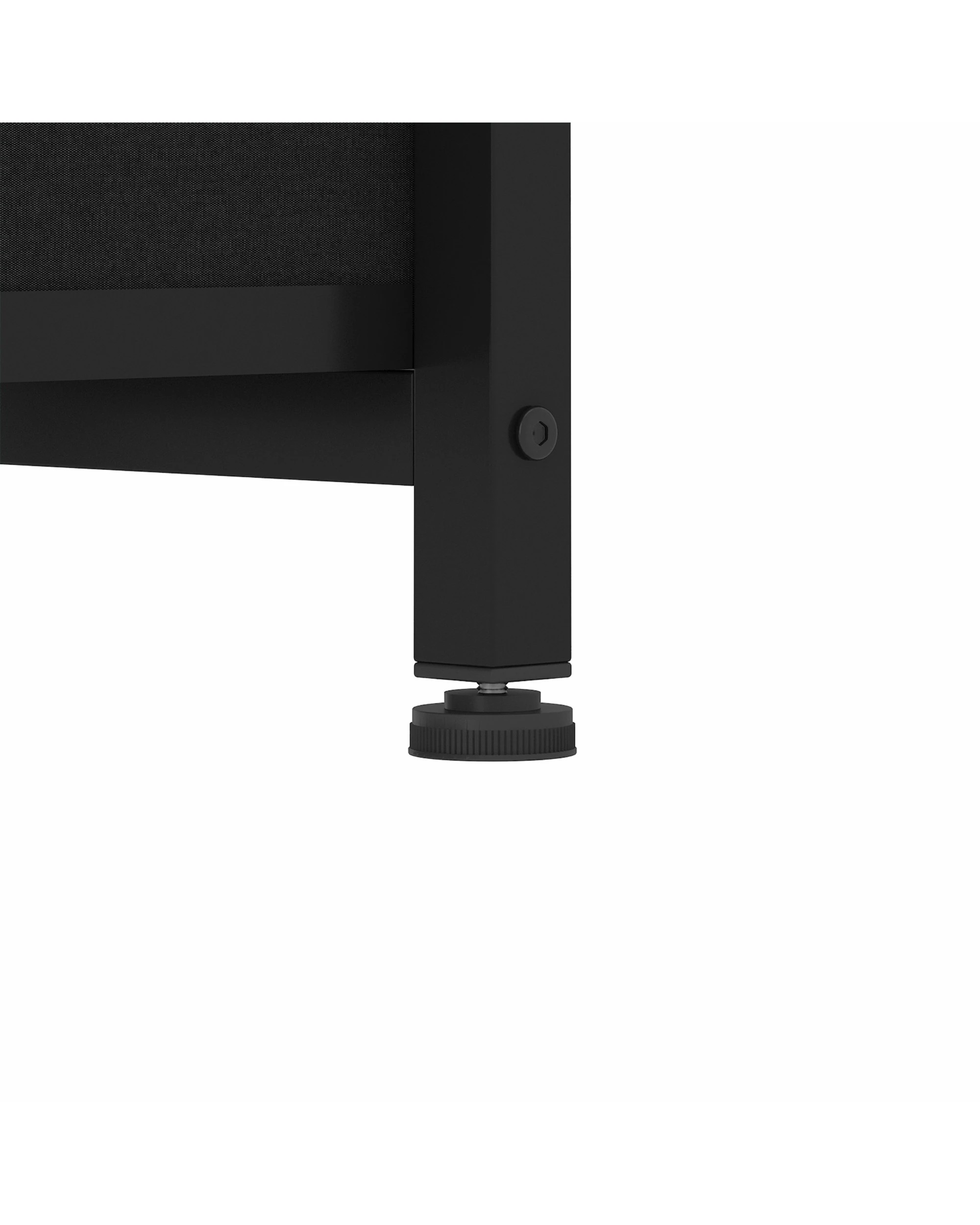 8 Advwin LED Side Table w/ Floor Lamp & 2 Drawers Nightstand with Charging Station - Black, 8 of 9