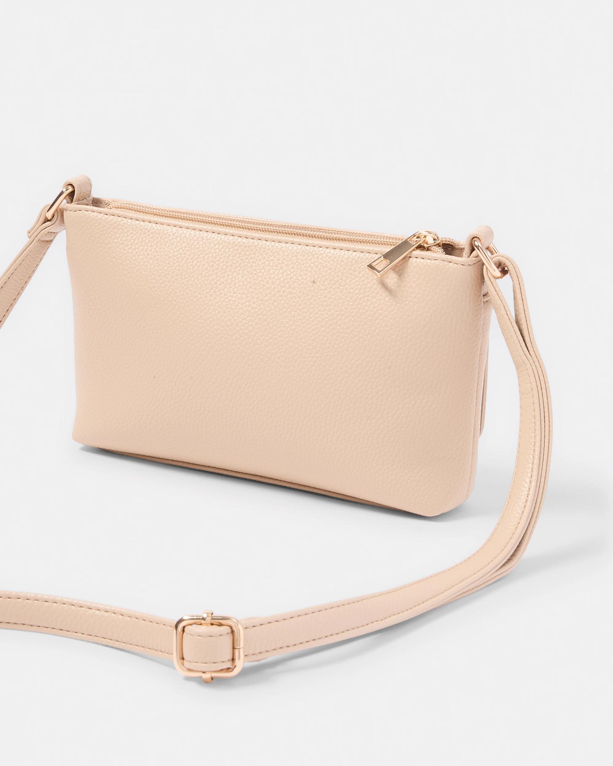 2 Envelope Pocket Crossbody Bag BEIGE, 2 of 5