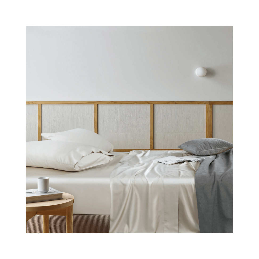 3 Bianca Bedding Rosebank 500 TC Bamboo/Cotton Sateen Mega Sheet Set, King, Sand - Beige, 3 of 10