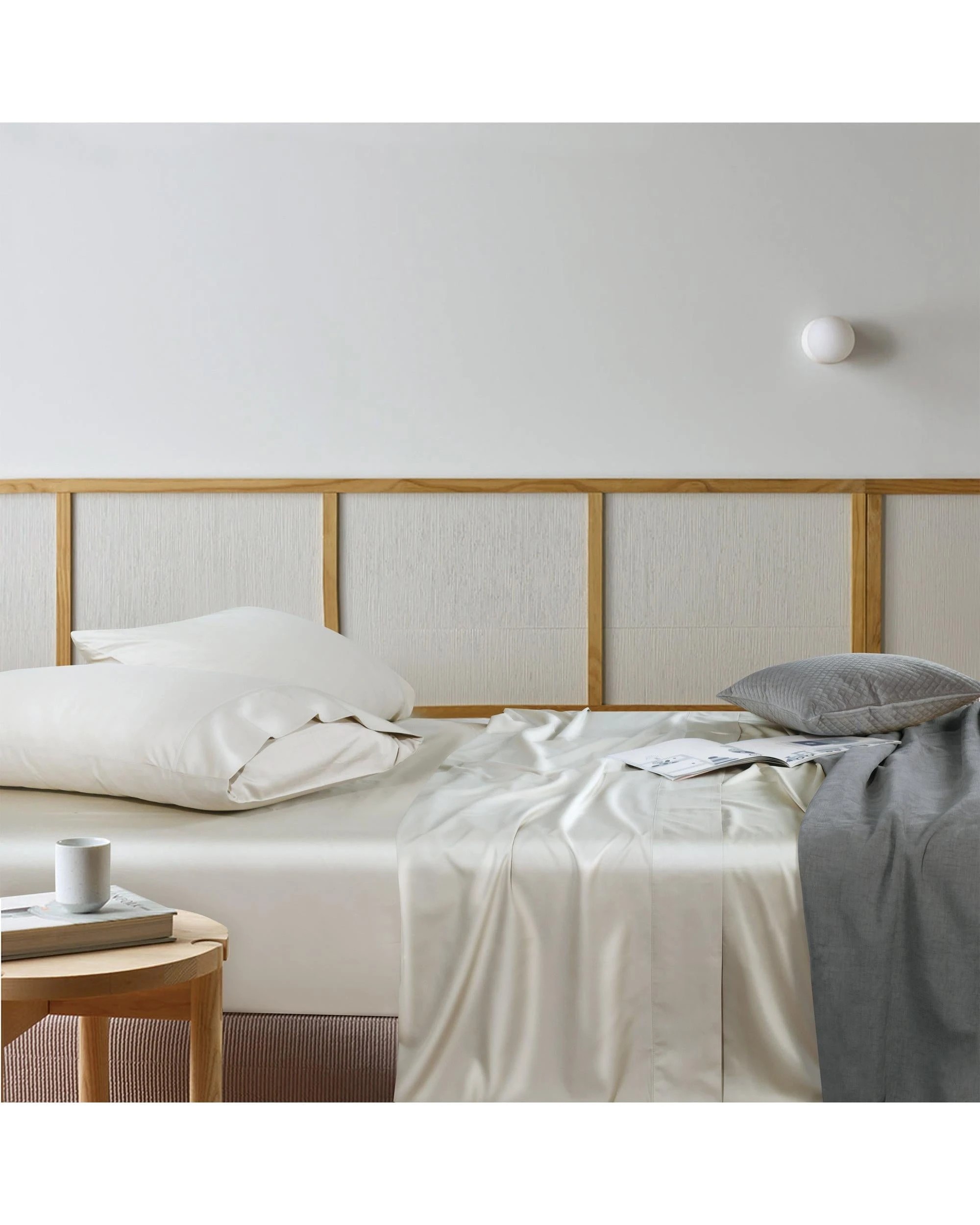 3 Bianca Bedding Rosebank 500 TC Bamboo/Cotton Sateen Mega Sheet Set, King, Sand - Beige, 3 of 10