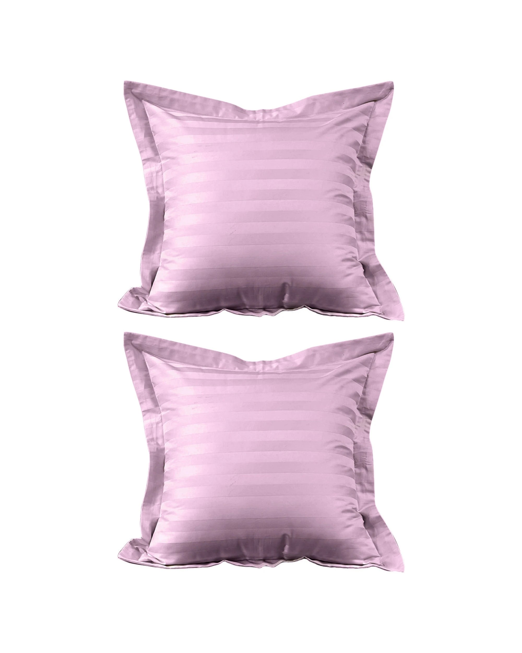 1 Cotton More 2pc European Pillow Cushion Covers 100% Cotton 500TC - Purple, 1 of 3