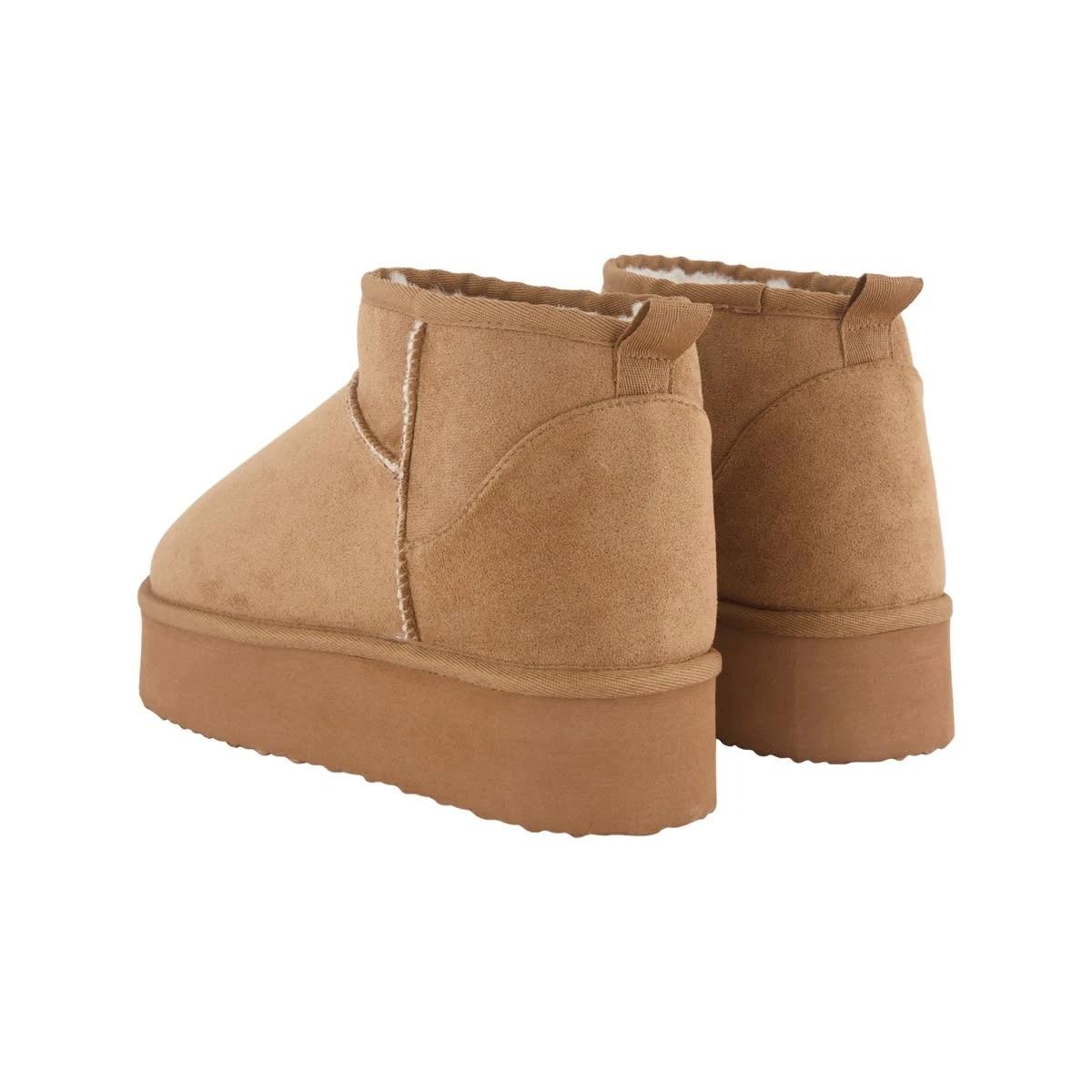 3 Trendy Platform Boots Chestnut, 3 of 3