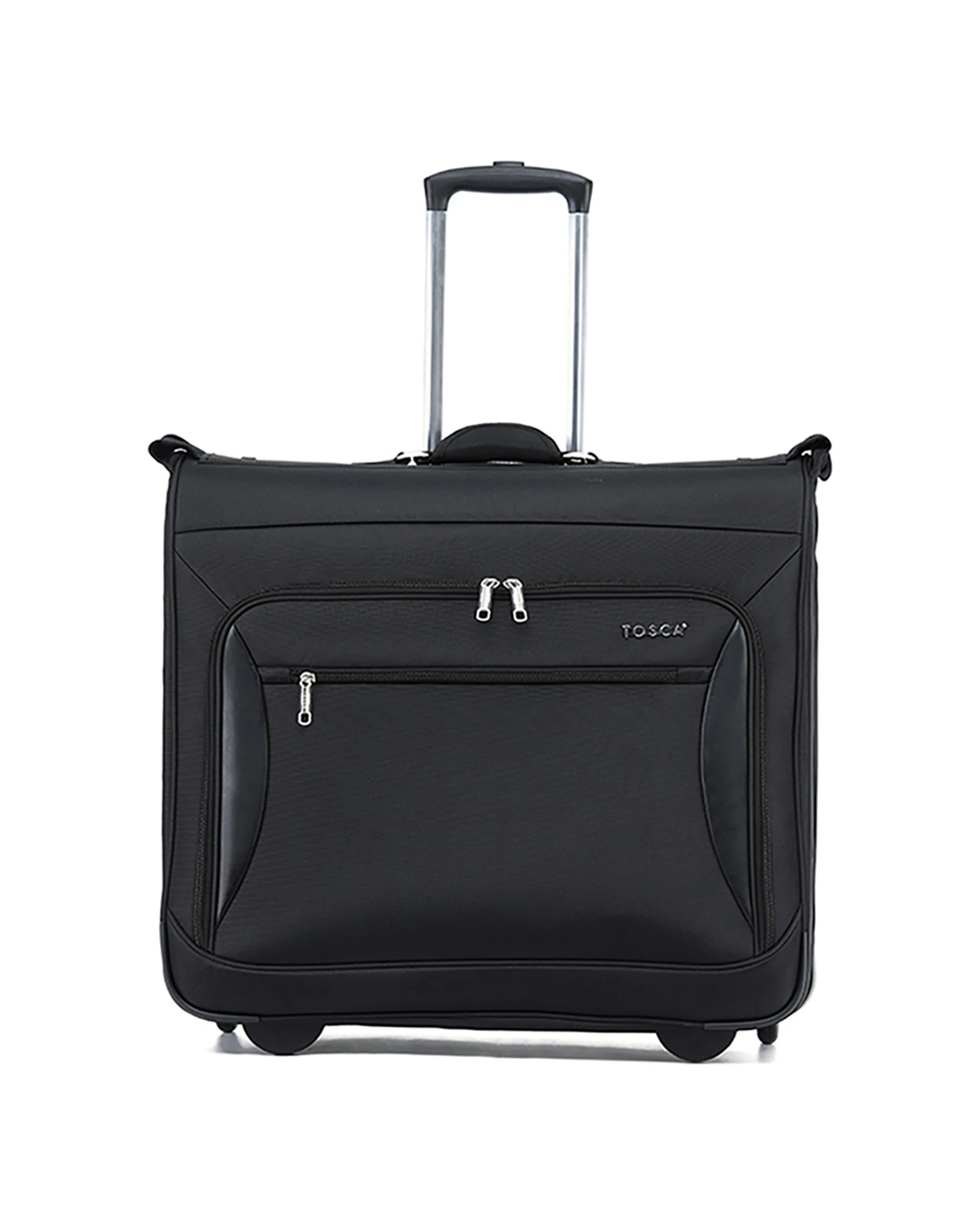 2 Tosca Deluxe Wheeled Travel Trolley Garment Clothes Bag - Black, 2 of 3