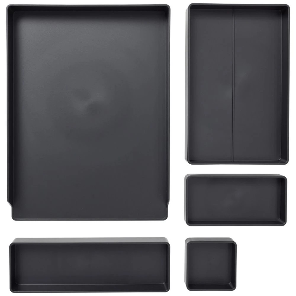 2 J.Burrows Accessory Tray Black 5 Pack, 2 of 2