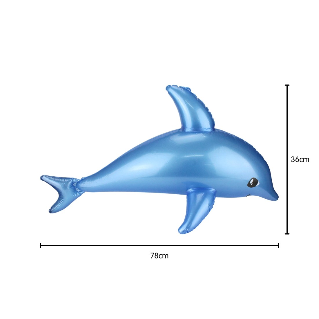 2 Partyrama Inflatable Blue Dolphin 78cm, 2 of 3