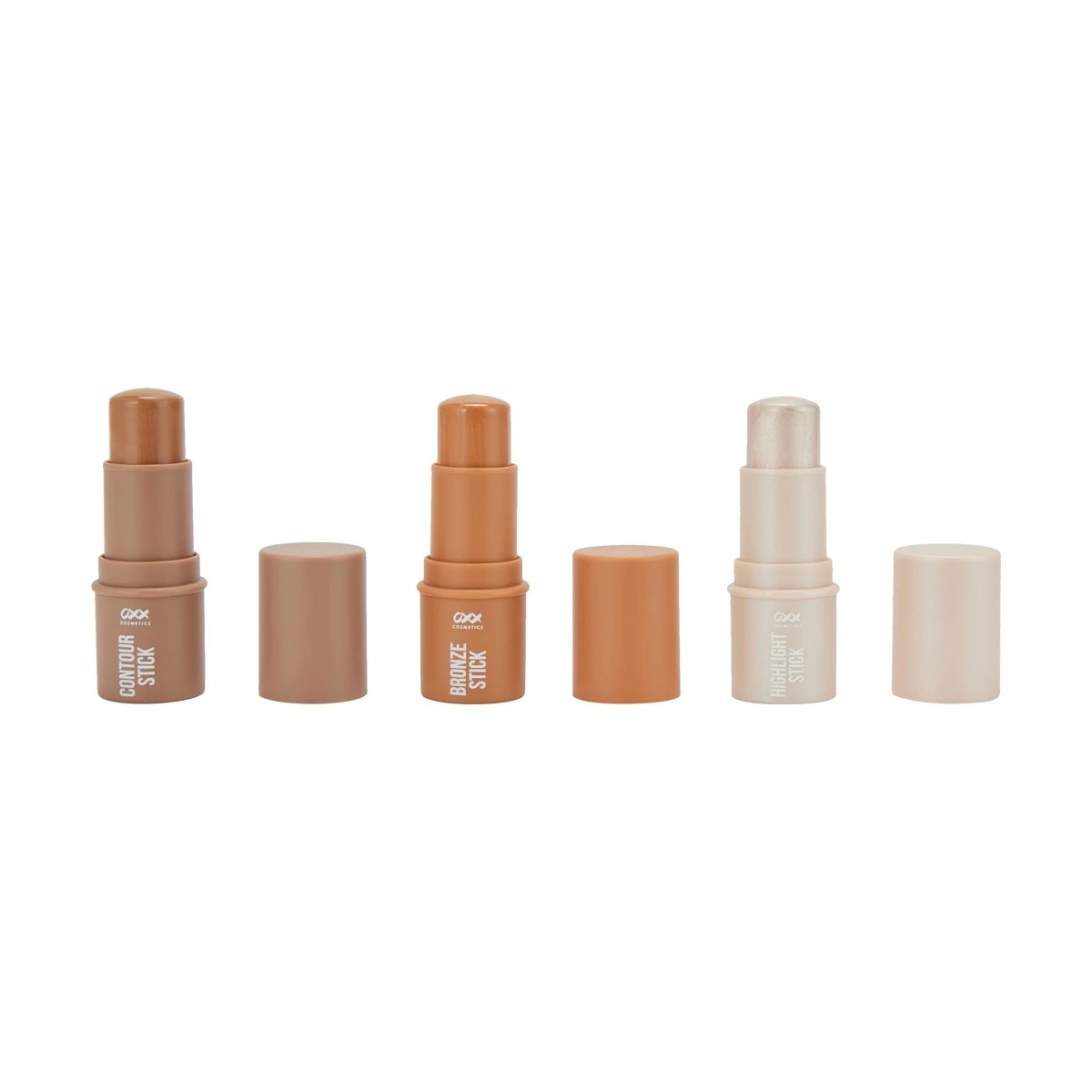 2 OXX Cosmetics 3 Piece Mini Contour Kit - Latte, Champagne and Caramel, 2 of 8