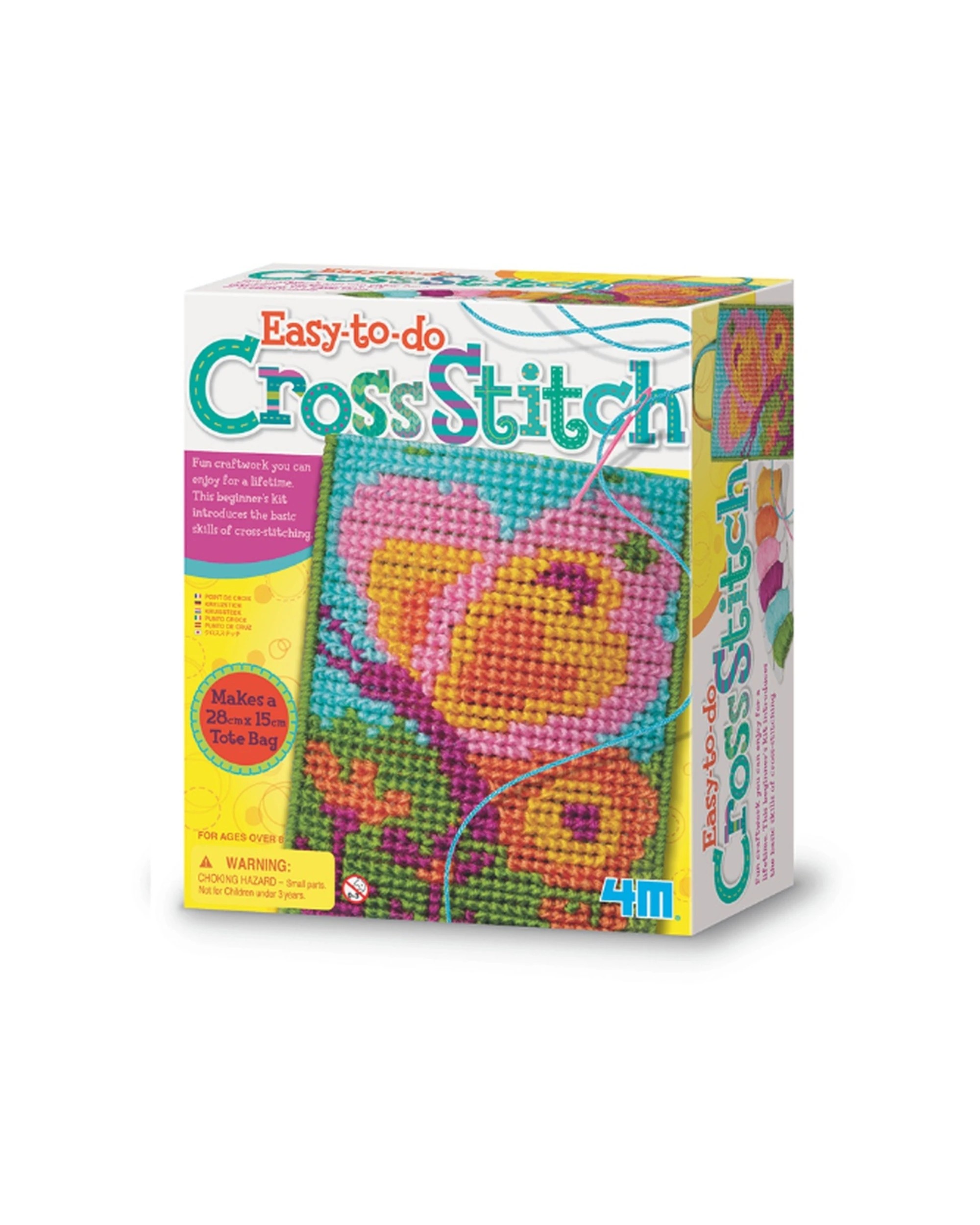 1 4M Easy-To-Do Craftwork Cross Stitch Kit Kids Children Activity Art Work - Multi, 1 of 3