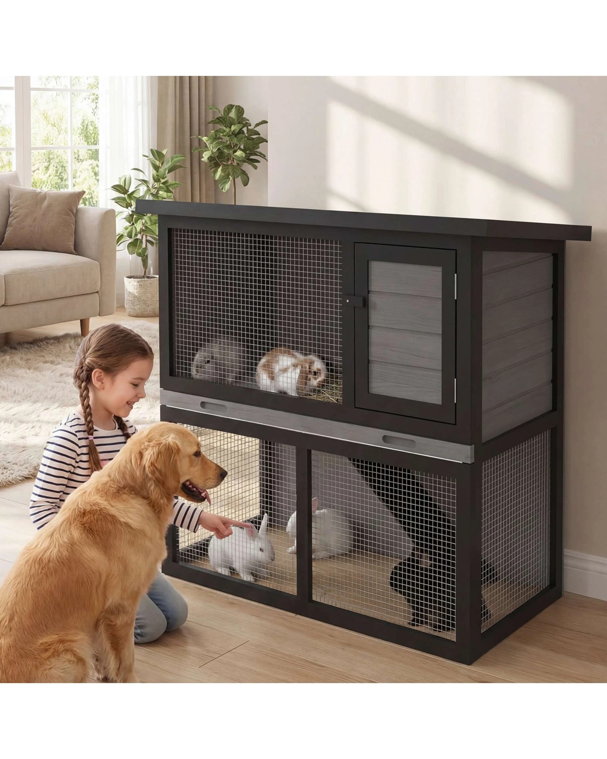 3 Advwin Rabbit Hutch Chicken Coop, 3 of 8