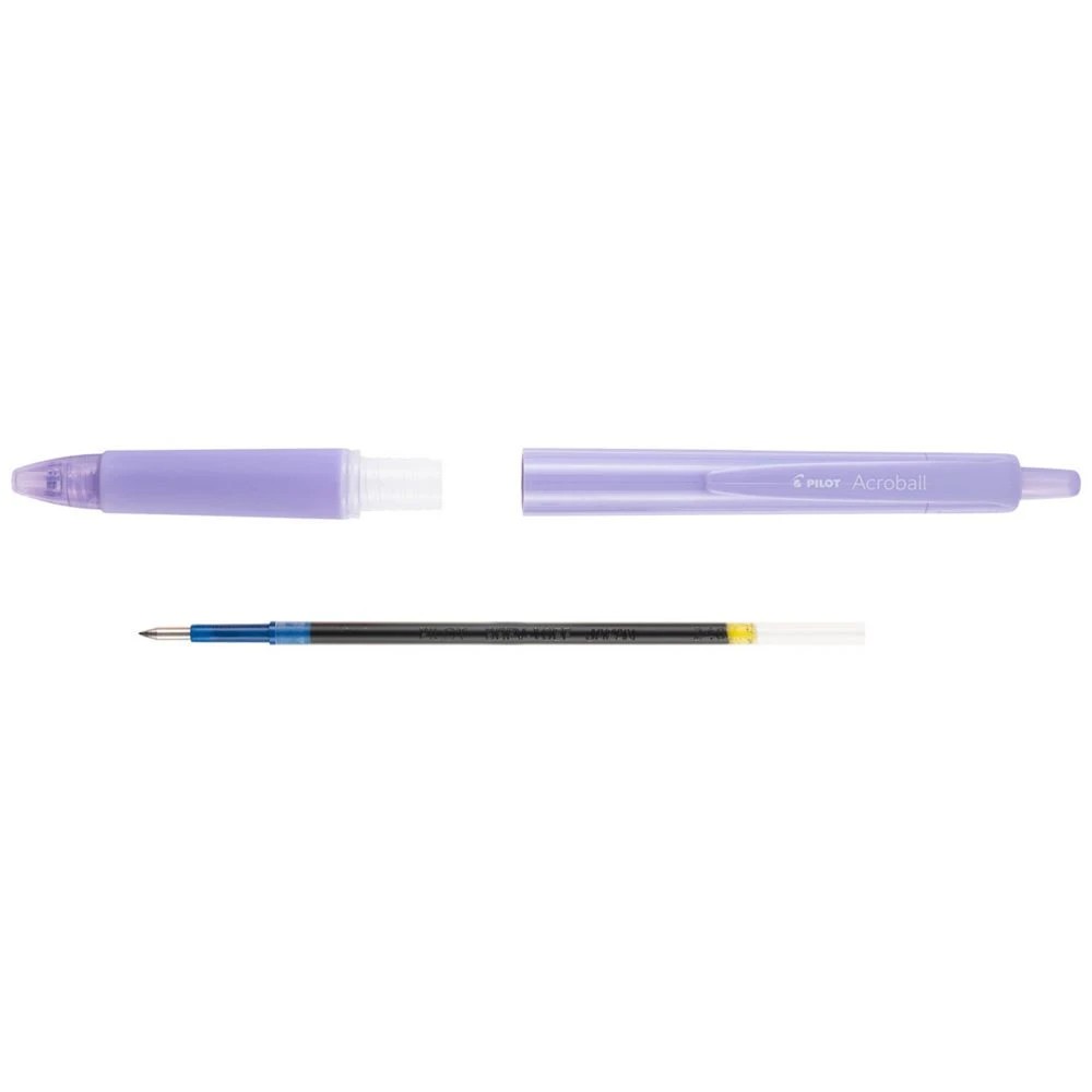 4 PILOT Acroball 150 Ballpoint Pens 0.5mm Pastel Violet 3 Pk, 4 of 7