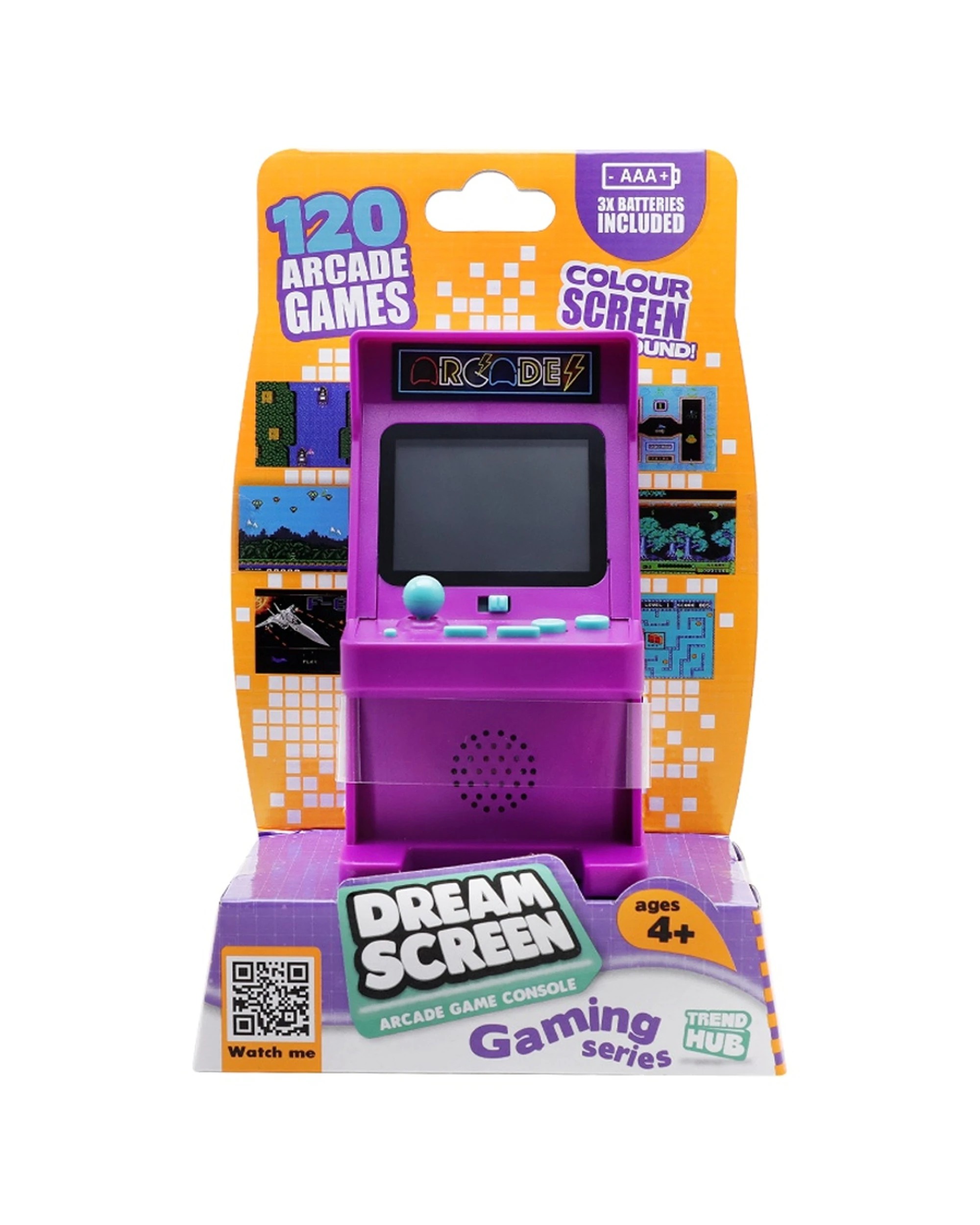 1 Trend Hub Kids Dream Screen Retro Arcade Game Console - Multi, 1 of 9
