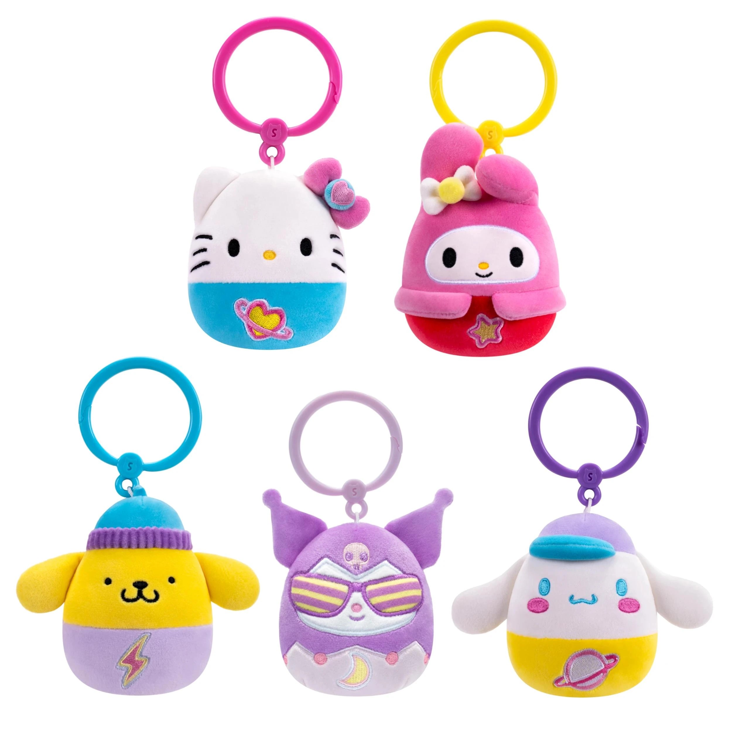 1 Squishmallows Hello Kitty 3.5 Inch Clip - Assorted - Multi, 1 of 6