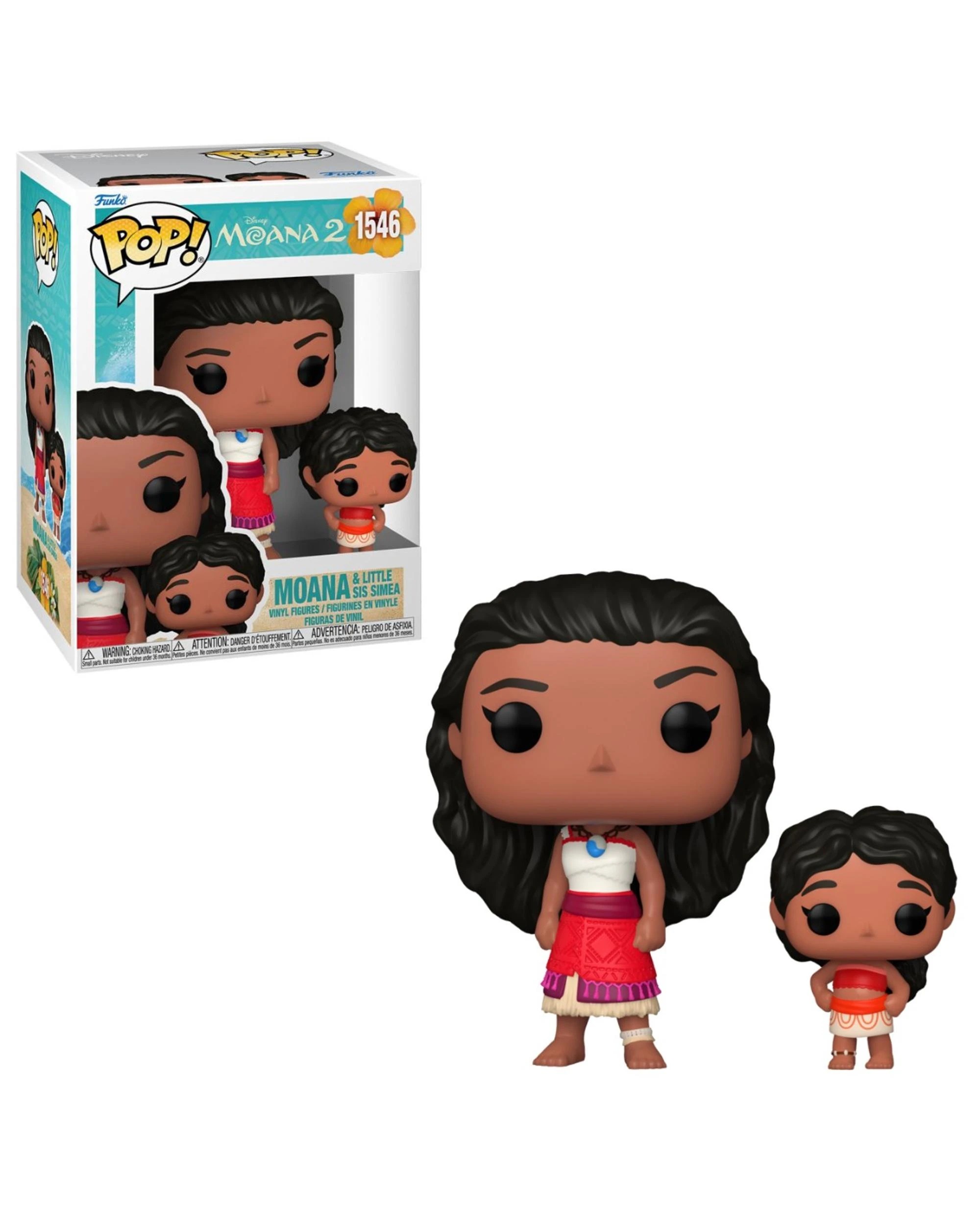 1 Moana 2 Moana and Little Sis Simea Funko POP! Vinyl, 1 of 4