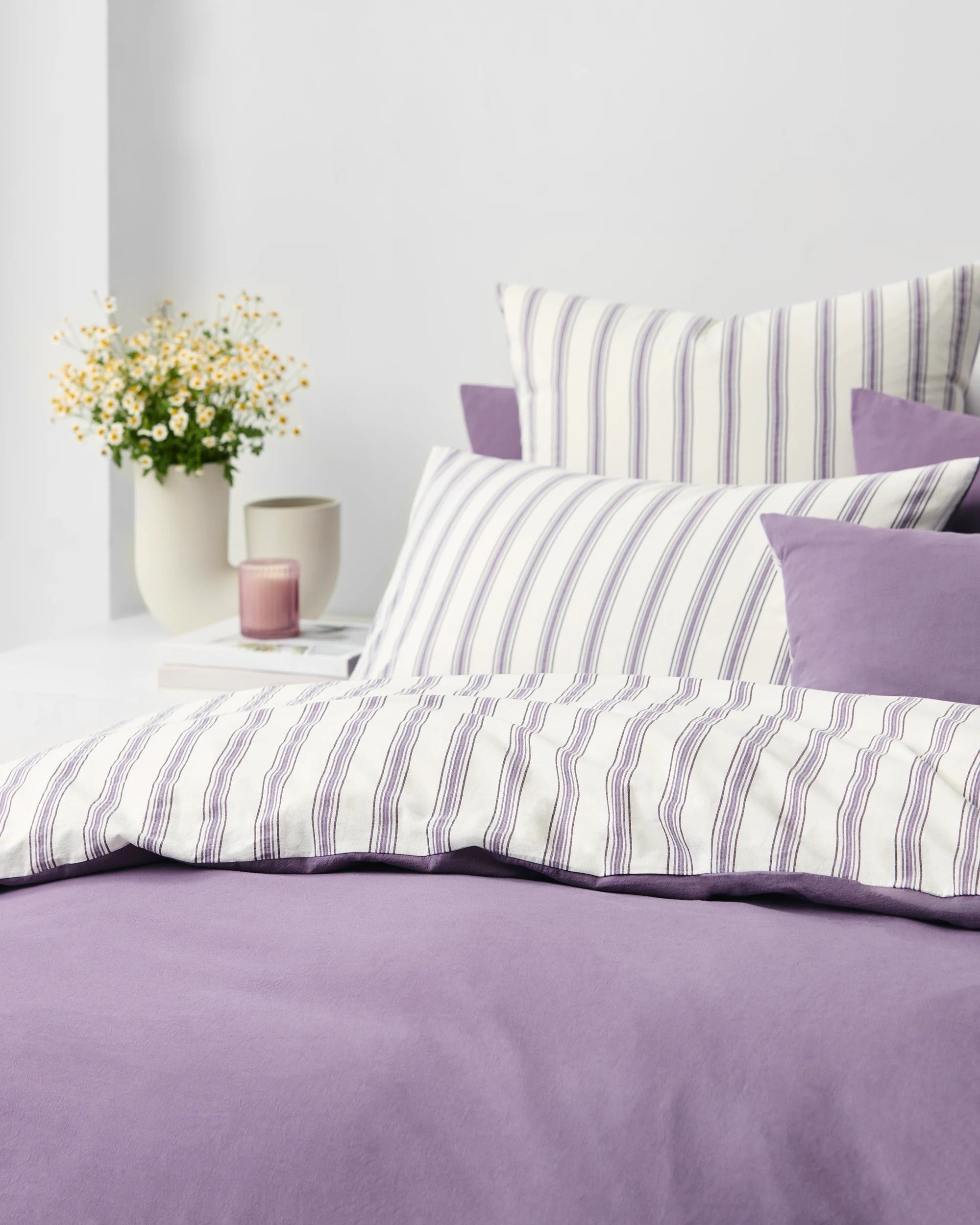 3 Arlo Cotton Stonewash Quilt Cover Set - King Bed - Purple, 3 of 8