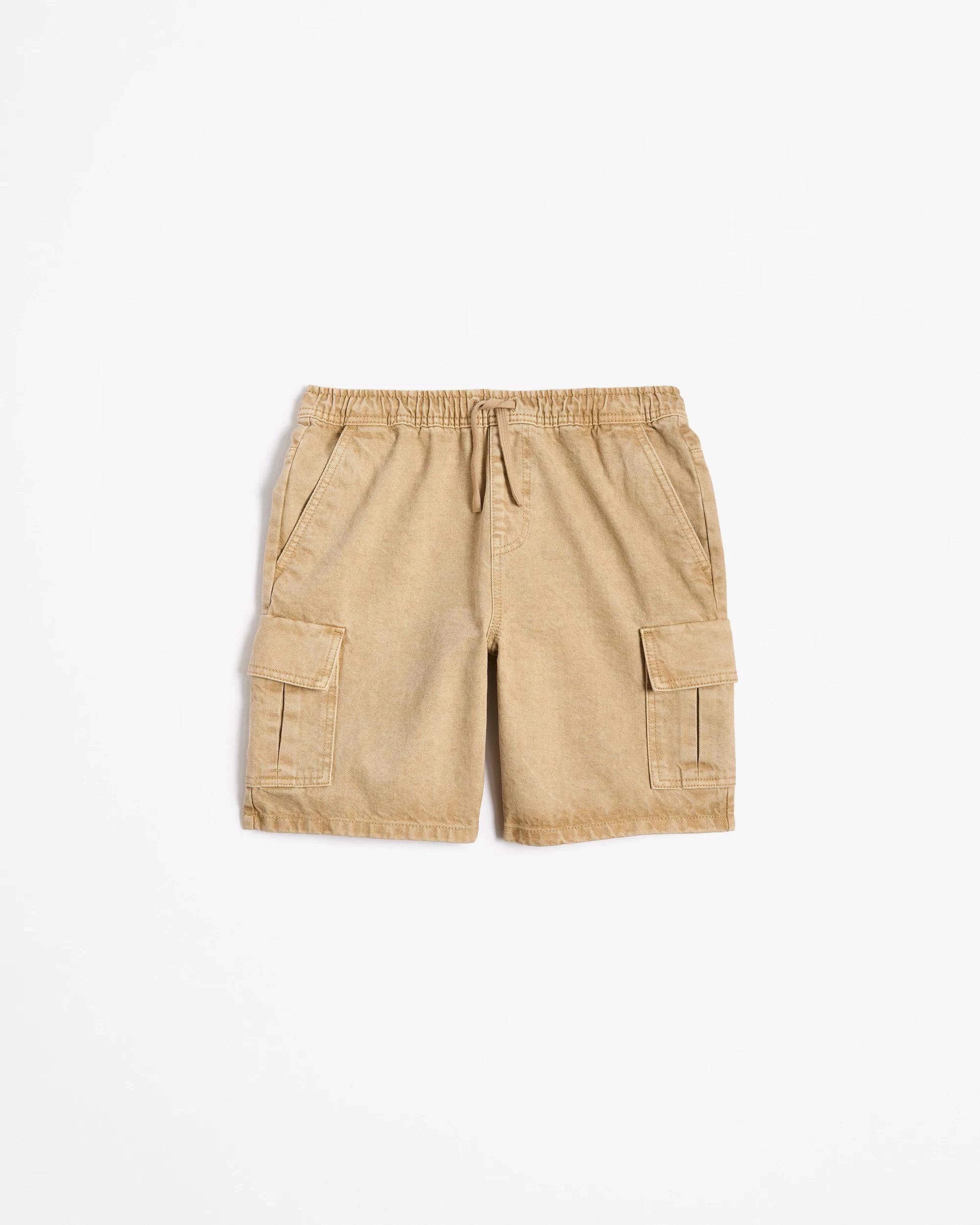 4 Target Denim Cargo Shorts TAN, 4 of 5