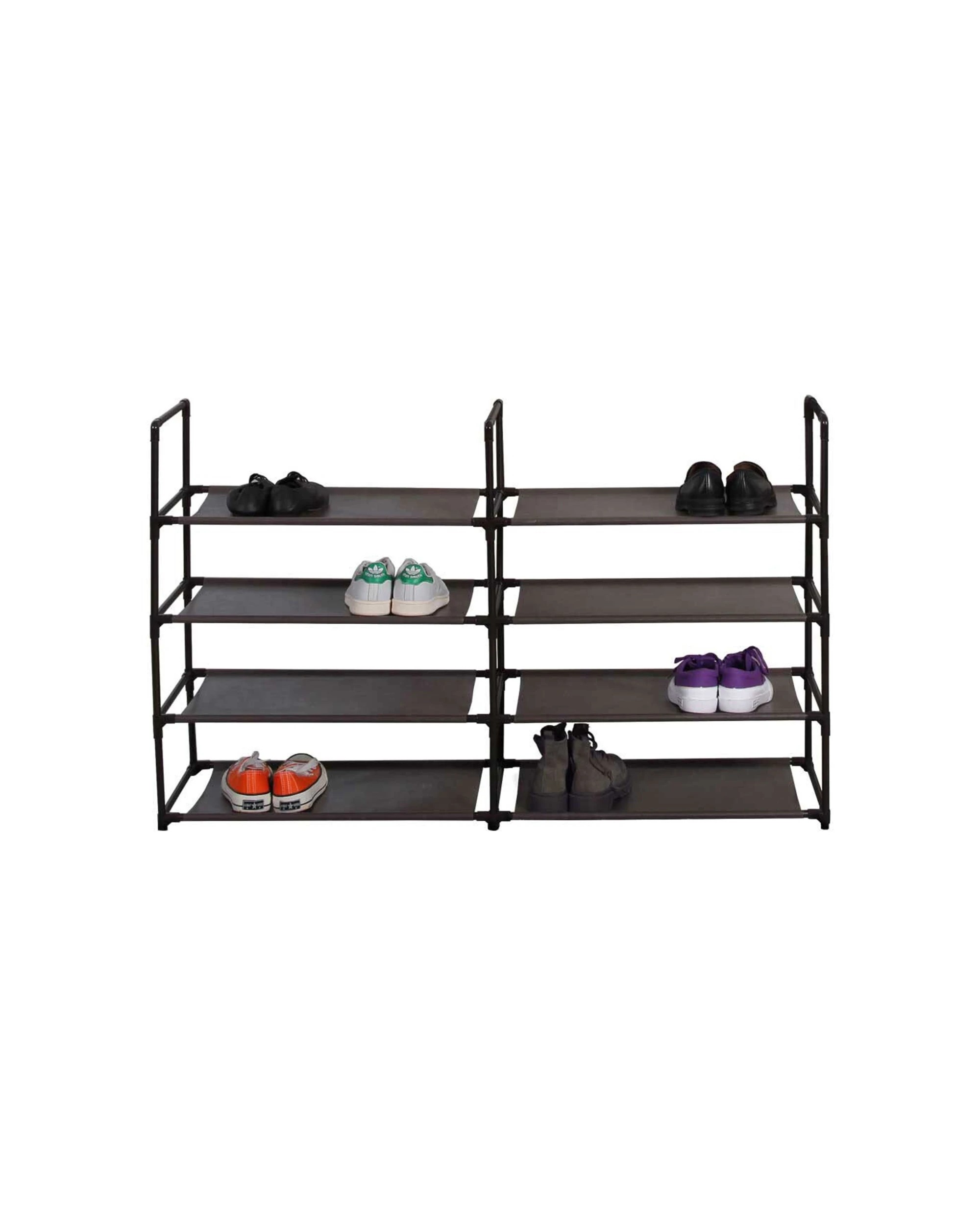 1 Boxsweden 8 Tier Shoe Organiser Durable Sturdy Construction - Black, 1 of 7