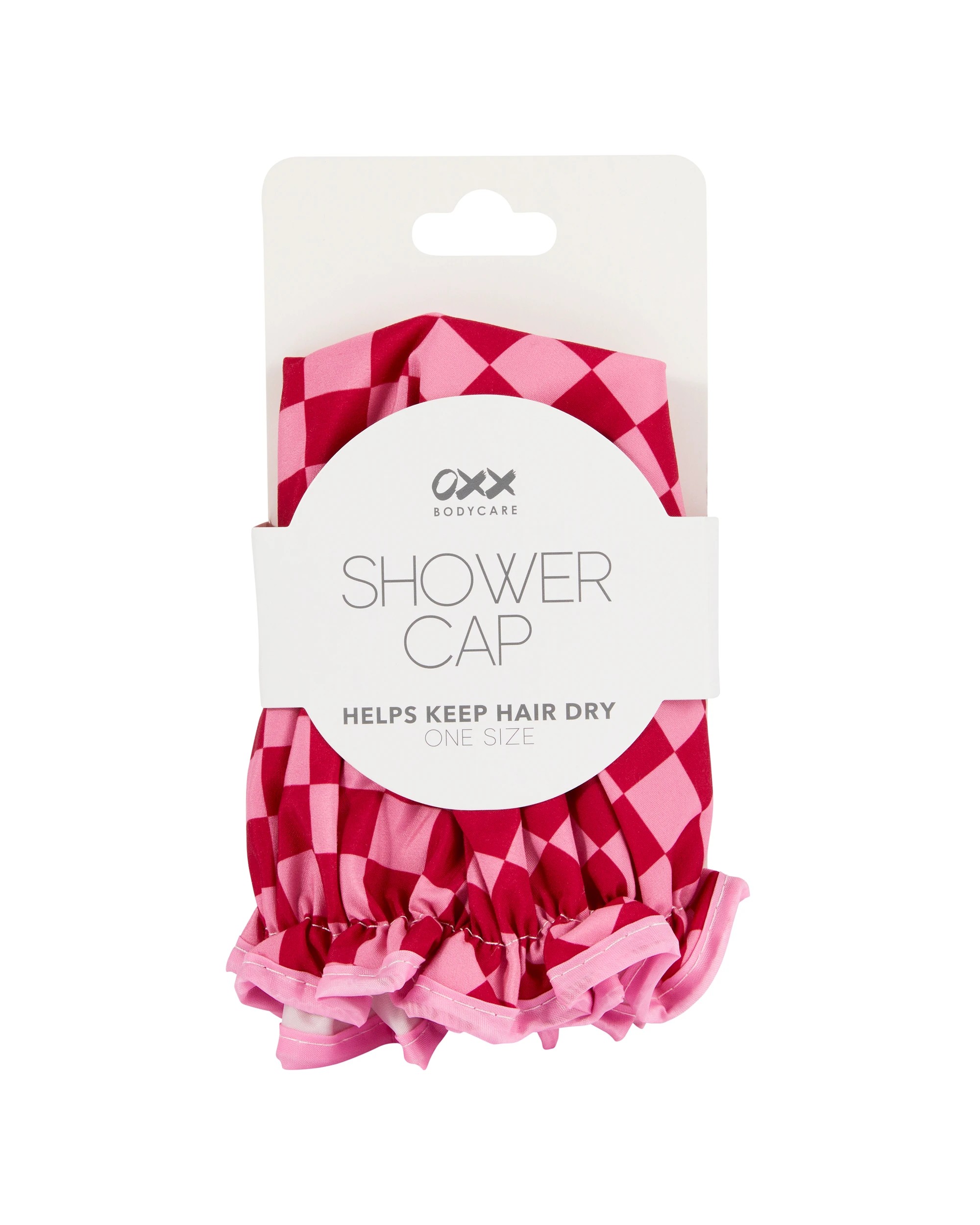 4 OXX Bodycare Shower Cap - Pink and Red, 4 of 4