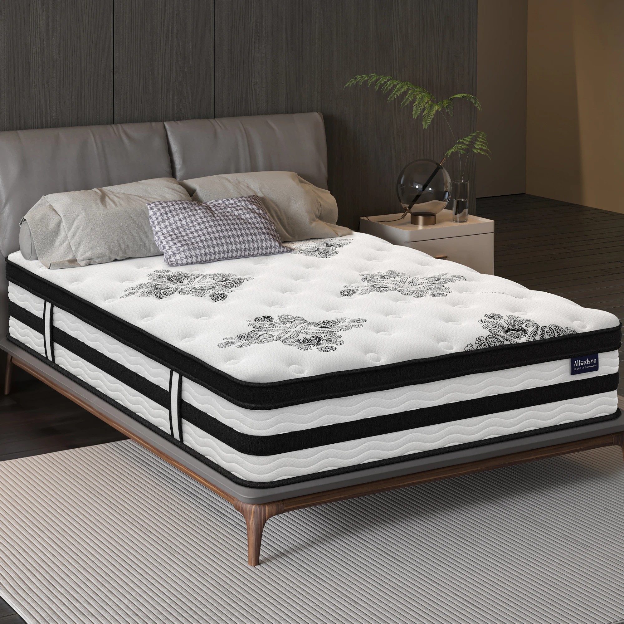 9 Alfordson Mattress Pocket Spring Latex Euro Top 34cm 5 zone - Single Bed, 9 of 10