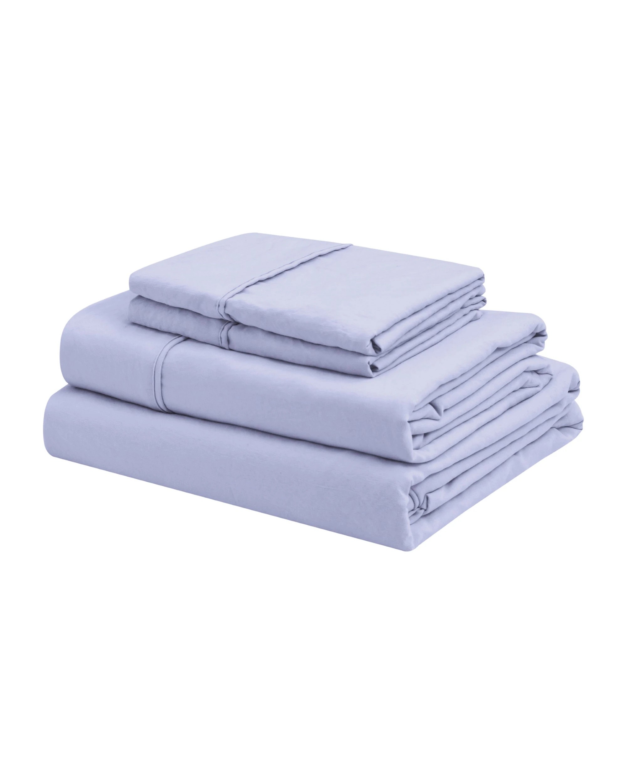 7 Dreamaker Superfine Washed Microfibre Sheet Set - Super King Bed - Lilac, 7 of 7