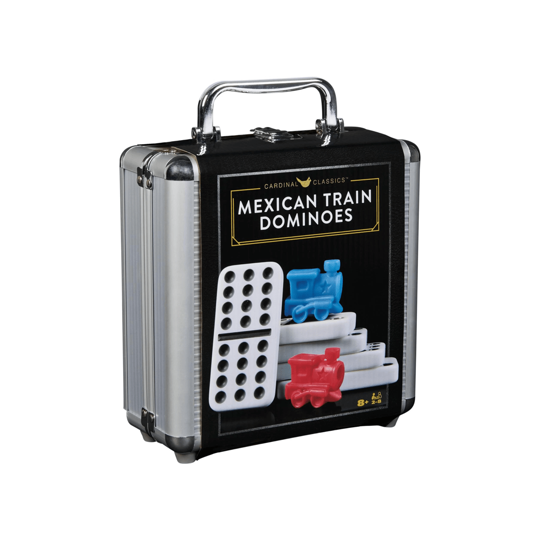 2 Cardinal Games Cardinal Classics Mexican Train Dominoes Set in Aluminium Carry Case, 2 of 7