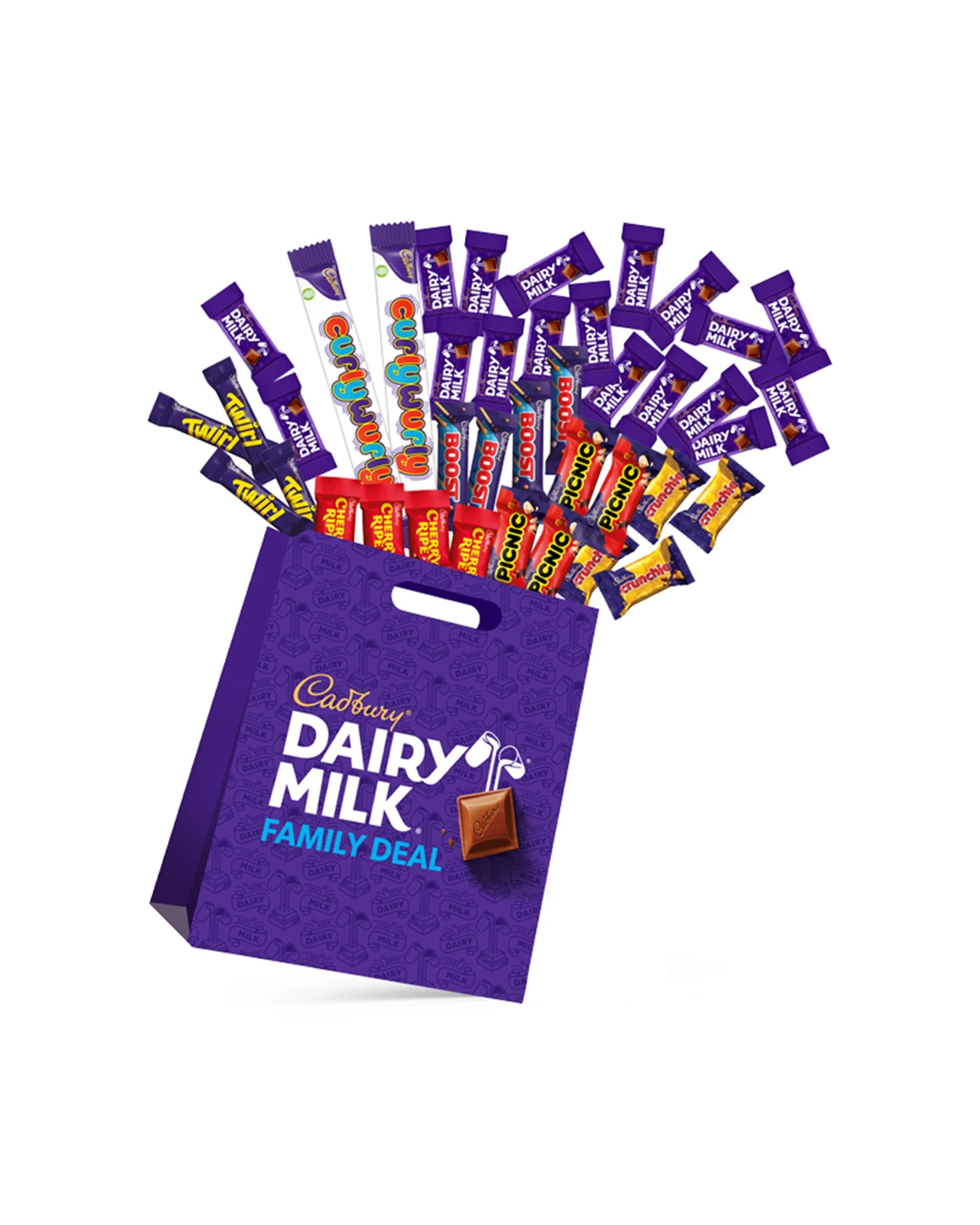 1 Cadbury Family Deal Showbag With Variety Of Cadbury Chocolate Bar Sweet Treat - Multi, 1 of 1