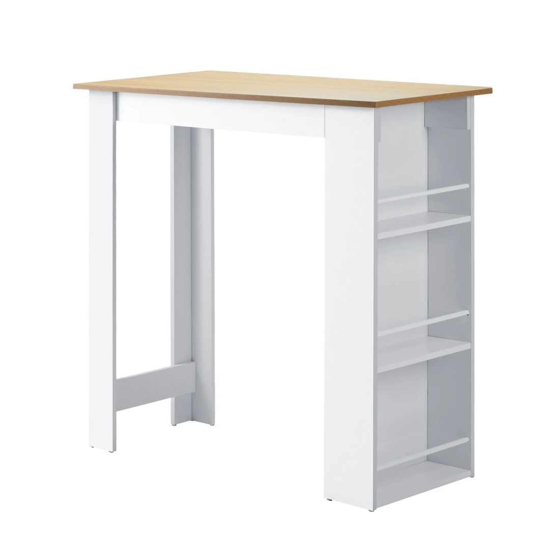 7 Oikiture Bar Table Dining Storage Shelf Kitchen Pub Home Office Desk Wine Rack
 - Multi, 7 of 10