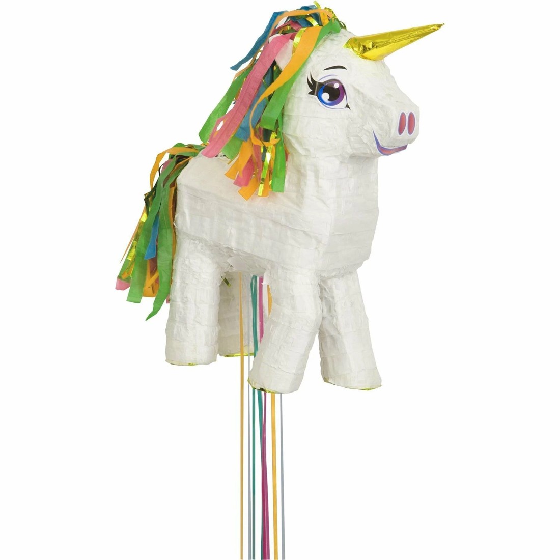 1 Unique White Unicorn Pull String Pinata, 1 of 1
