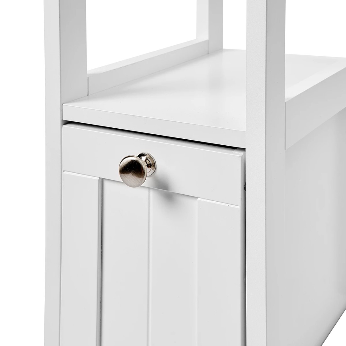 8 Panelled Slim 5 Tier Unit - White, 8 of 9