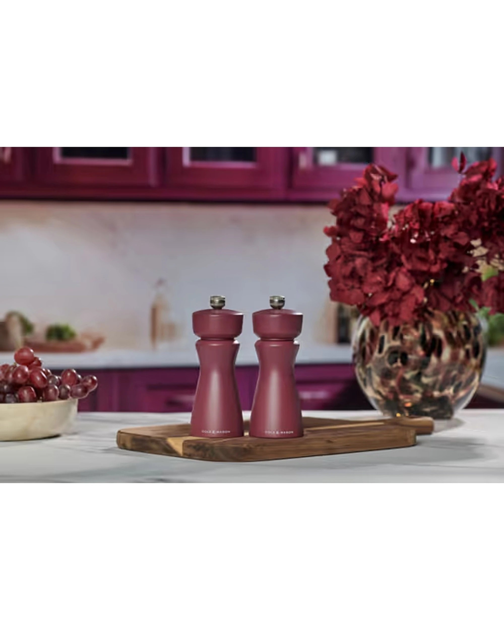 6 Cole & Mason Kenton Ceramic 150mm Salt Or Pepper Mill Dual-Use Sichuan - Red, 6 of 6