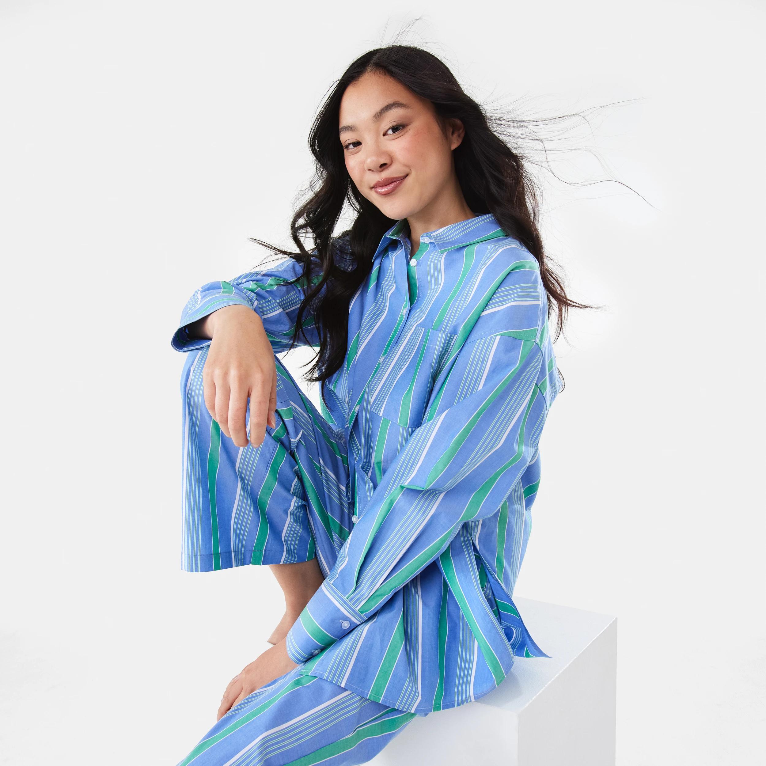 9 Poplin Pants POP STRIPE BLUE MARINE, 9 of 9