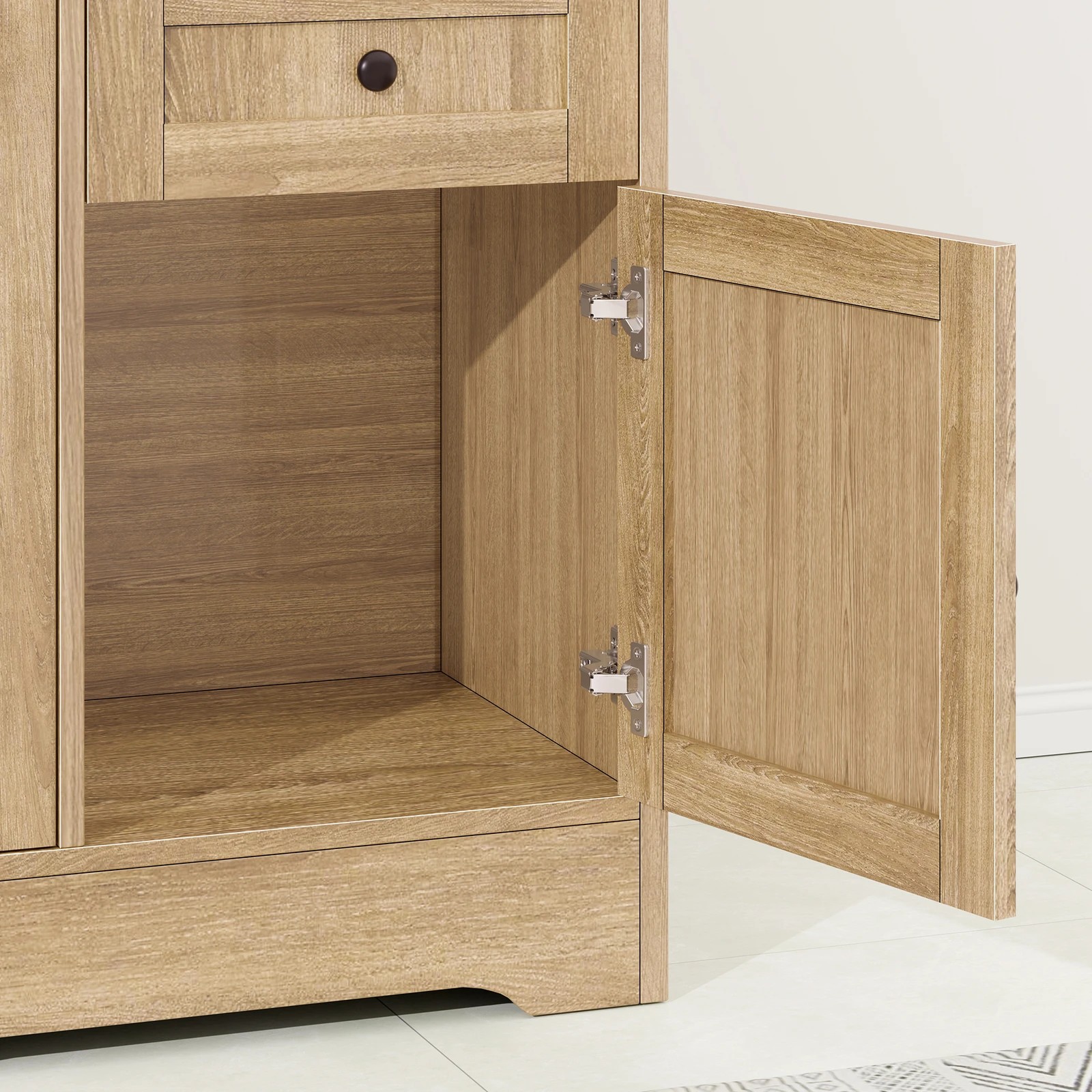 9 Alfordson Sideboard Buffet Cupboard Storage Cabinet - Oak, 9 of 10