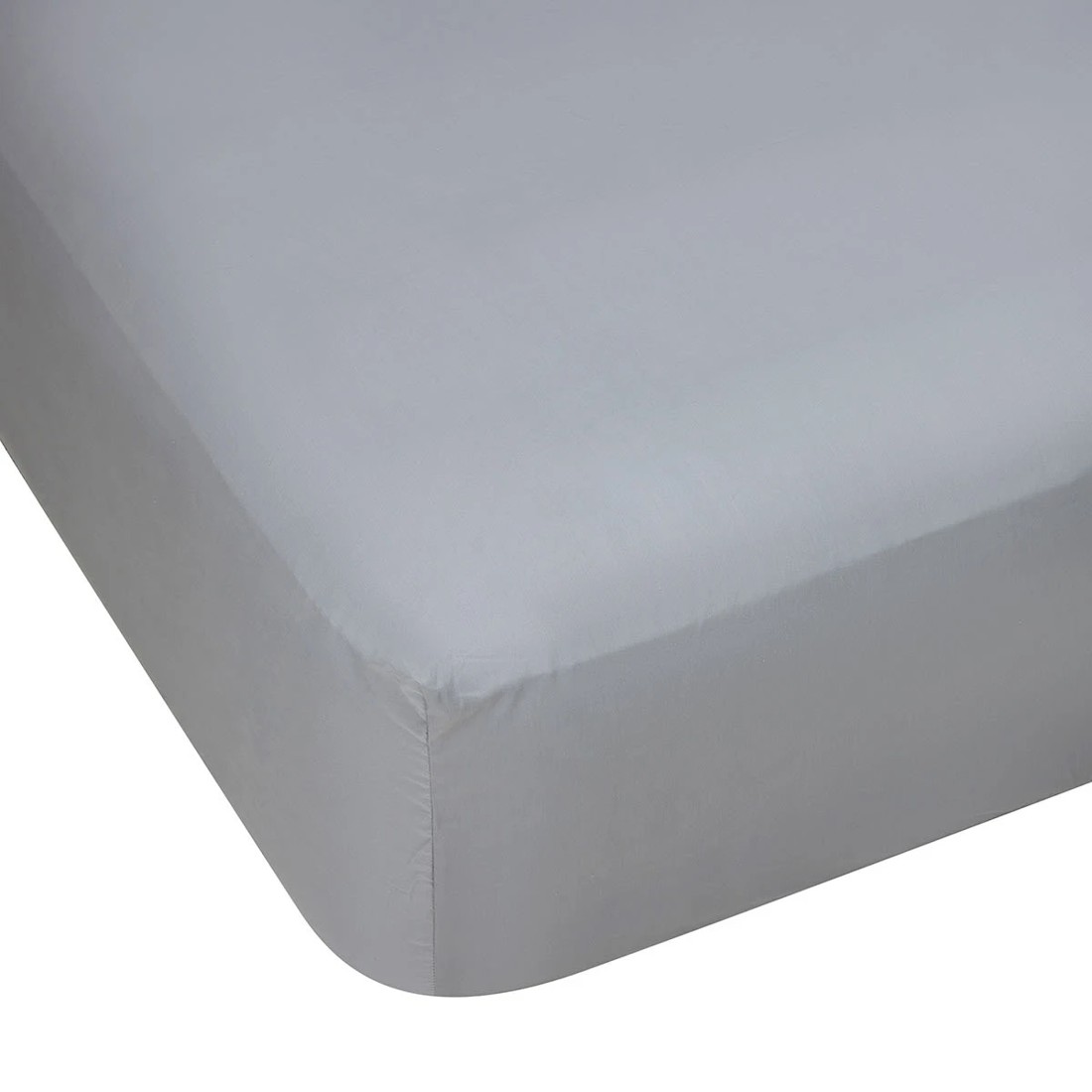 1 250 Thread Count Cotton Rich Fitted Sheet - Queen Bed, Grey, 1 of 4