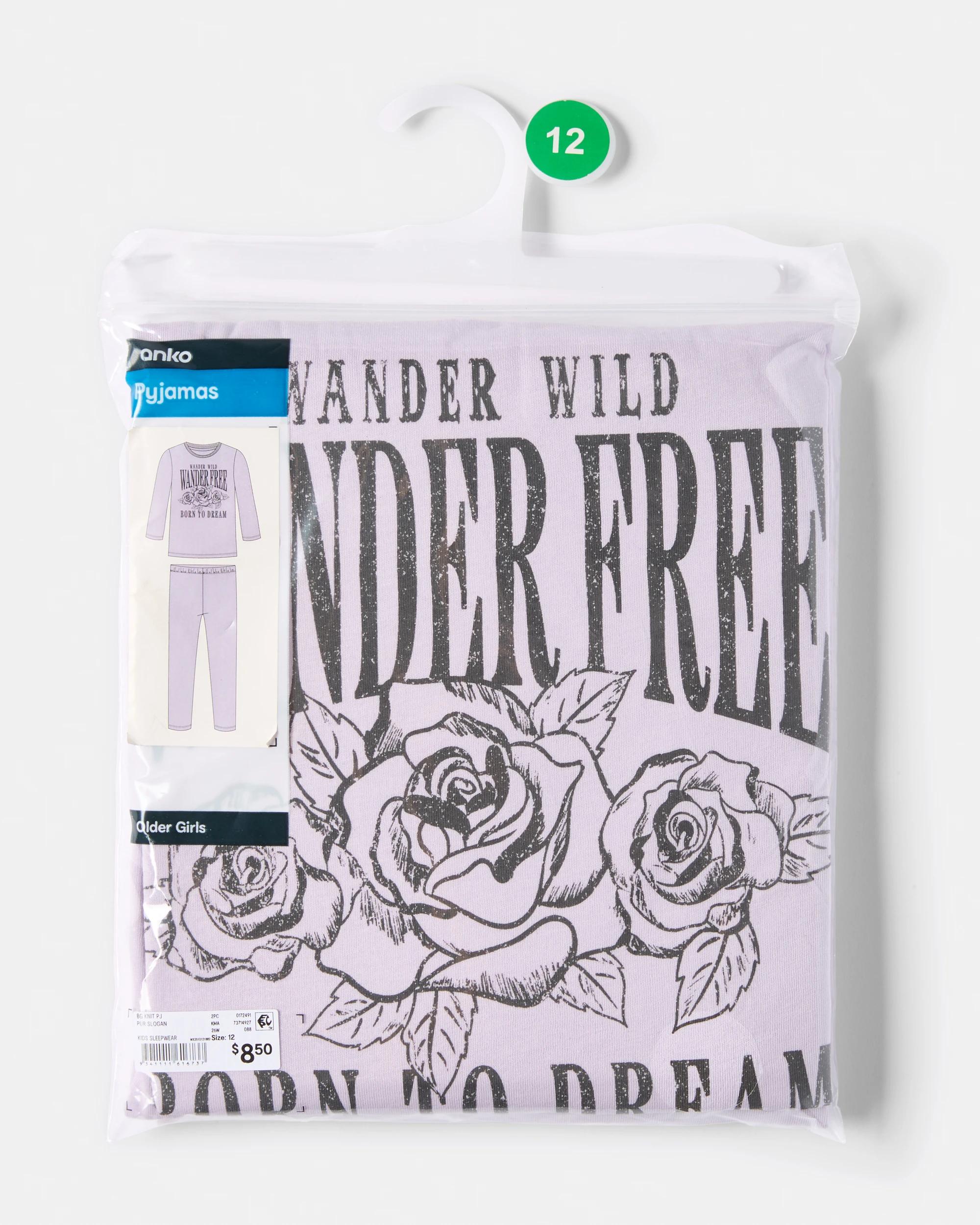 7 Knit Pyjama Set Pur Slogan, 7 of 9