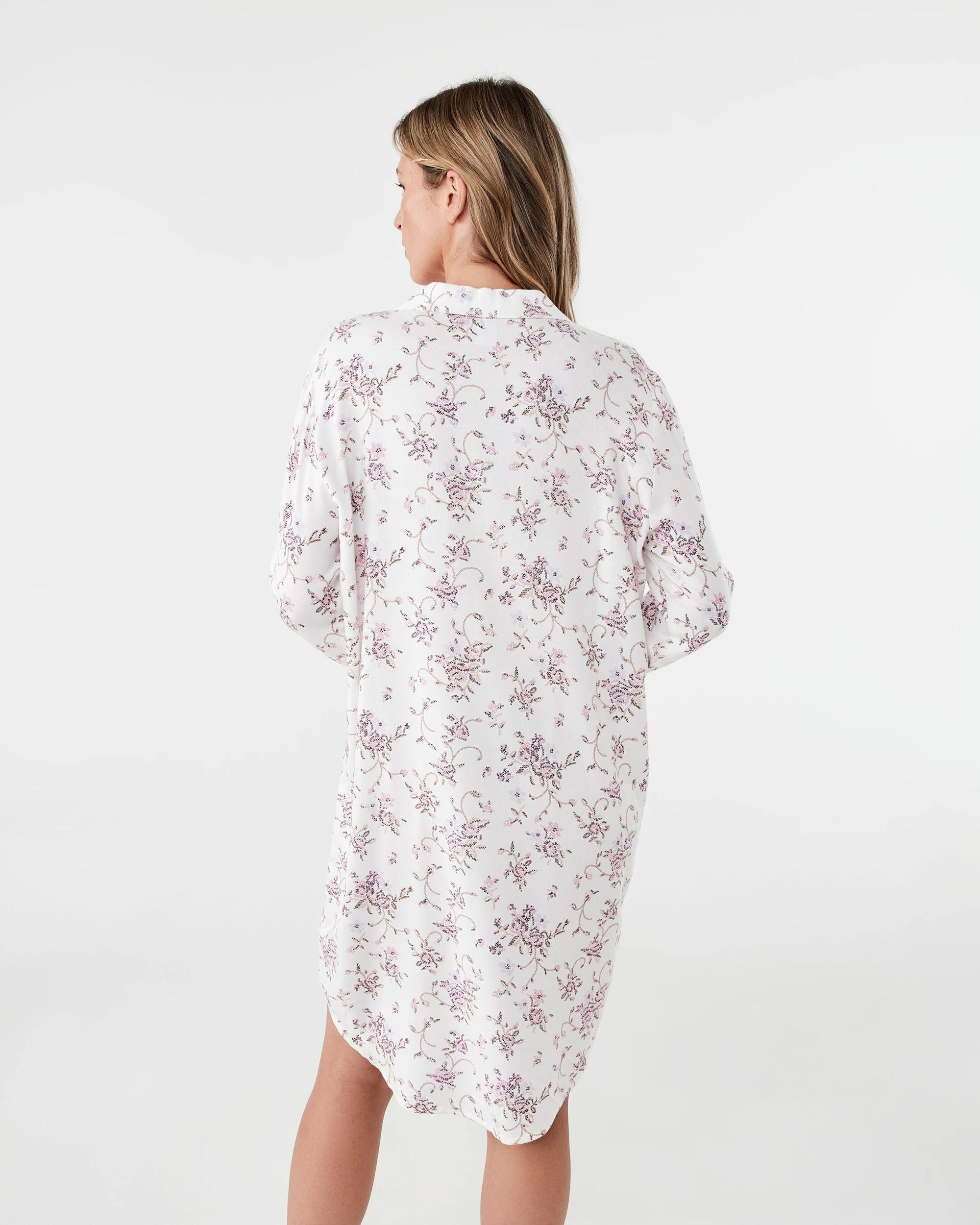 3 Long Sleeve Flannel Nightie Stitch Frl, 3 of 7