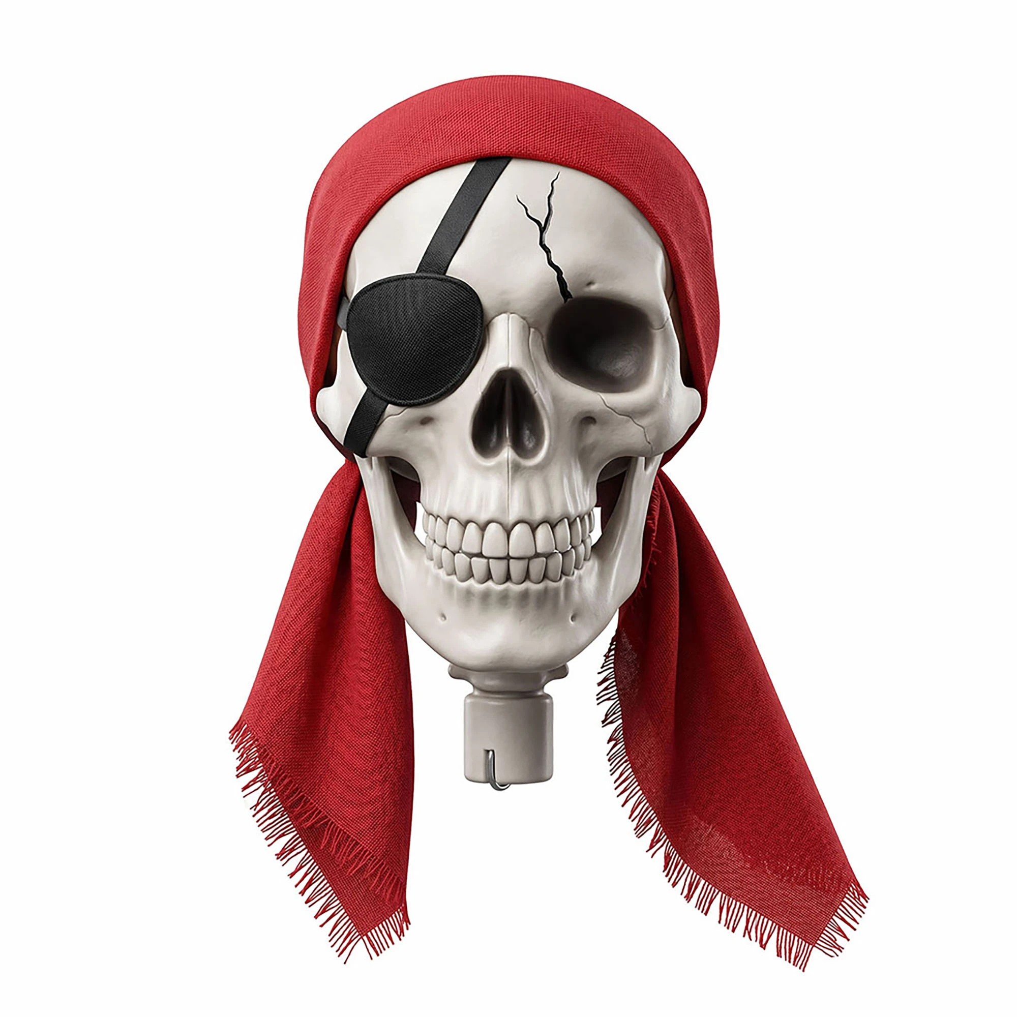 4 Yezi Halloween Skeleton 166cm Life Size Pirate Decor Poseable PE White, 4 of 8