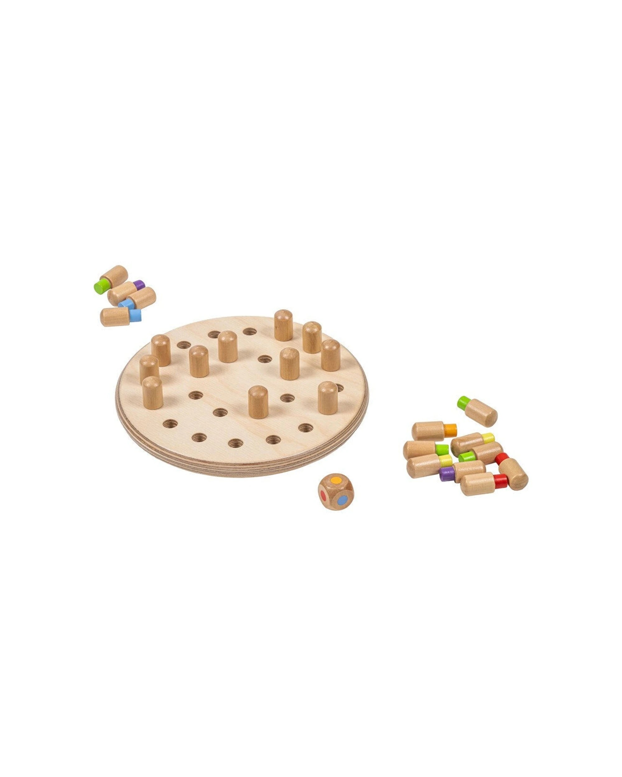 3 TFL 24pc Twist Wooden Memory Game Educational Toy Ages 3 Years Includes Pegs - Multi, 3 of 3