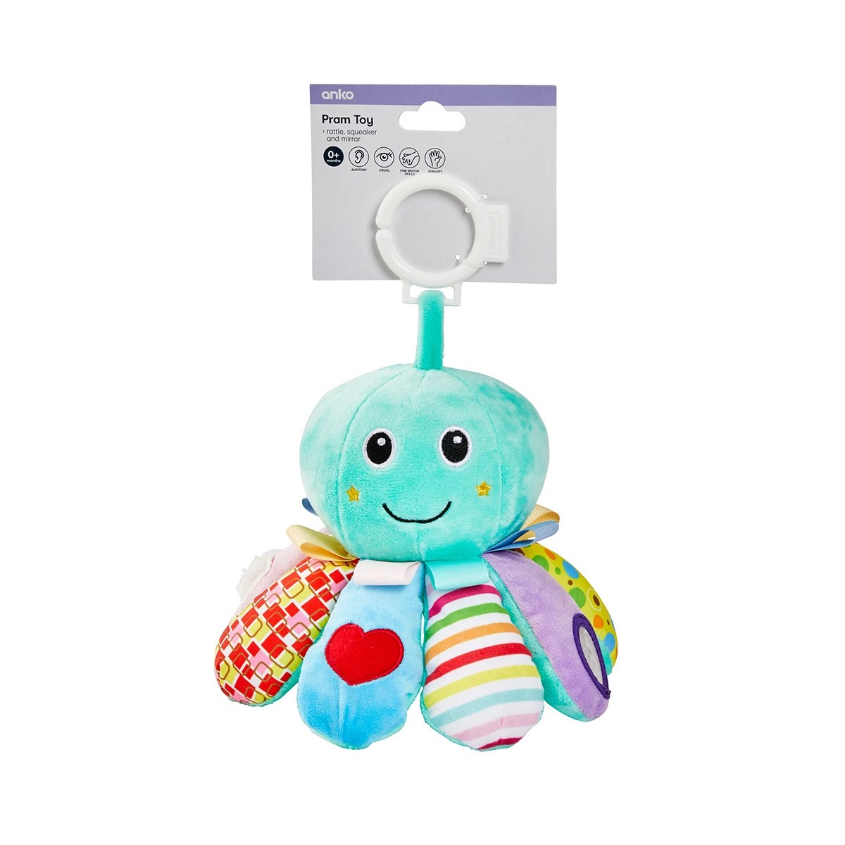 6 Pram Toy - Octopus, 6 of 6