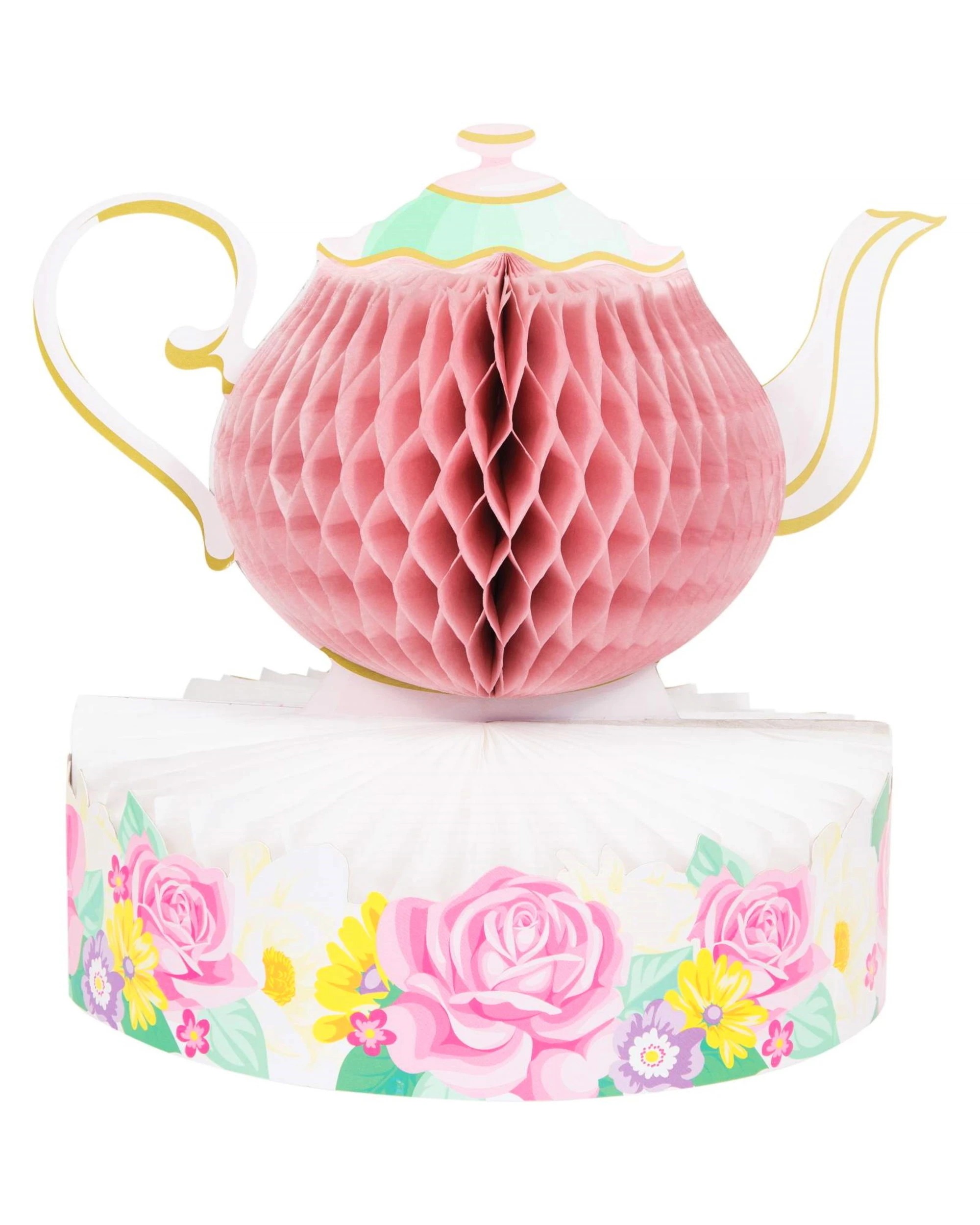 1 Creative Converting Floral Tea Party Teapot Table Centrepiece, 1 of 1