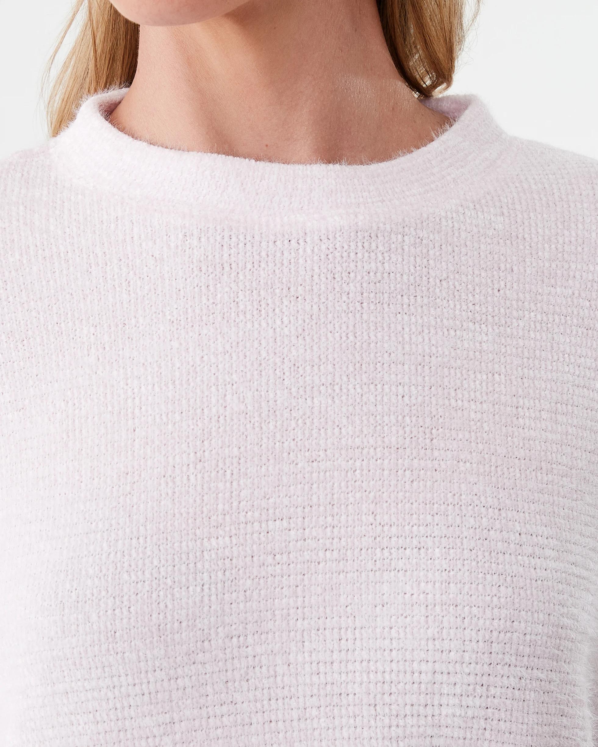 5 Plush Waffle Lounge Top Bllet Pink, 5 of 6