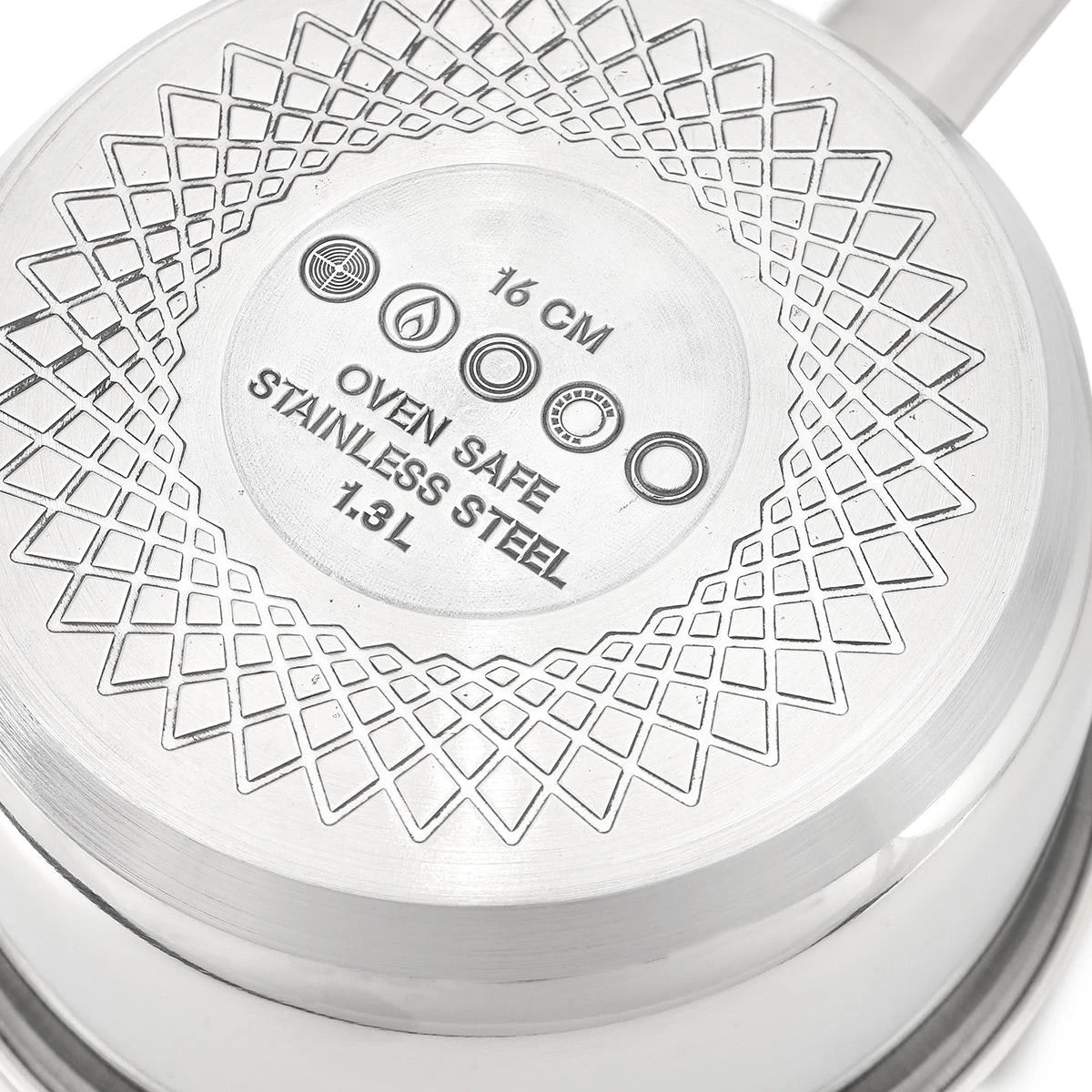 7 16cm Stainless Steel with Encapsulated Base Saucepan, 7 of 8