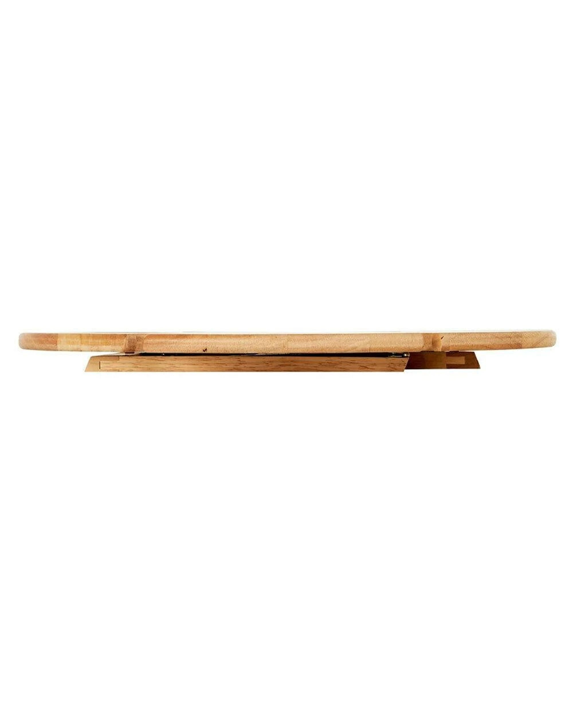 4 Stanley Rogers 50 x 25cm Travel Folding Timber Round Picnic Table, 4 of 6