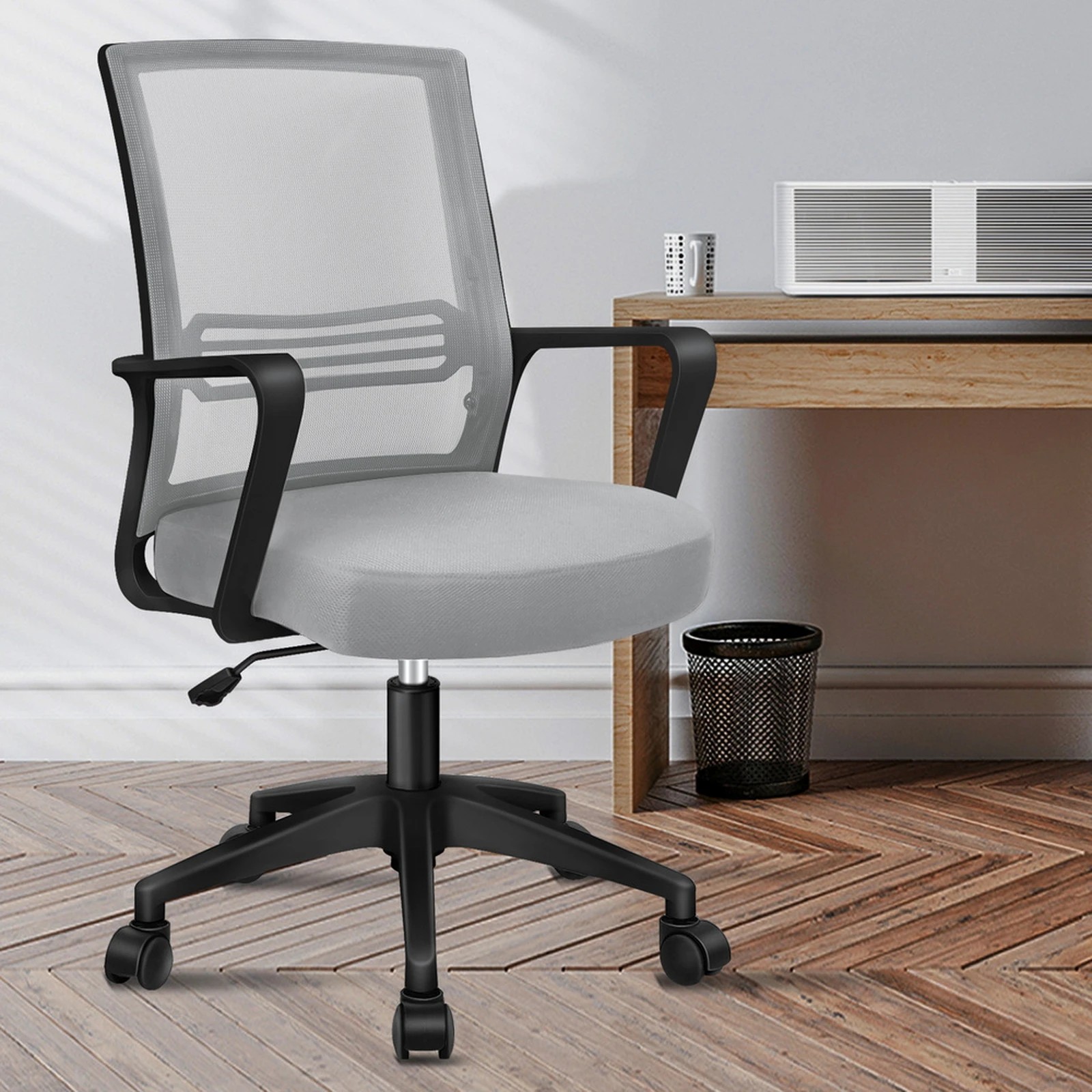 10 Alfordson Mesh Office Chair Executive Computer Seat Gaming Racing Work - Black Grey, 10 of 10