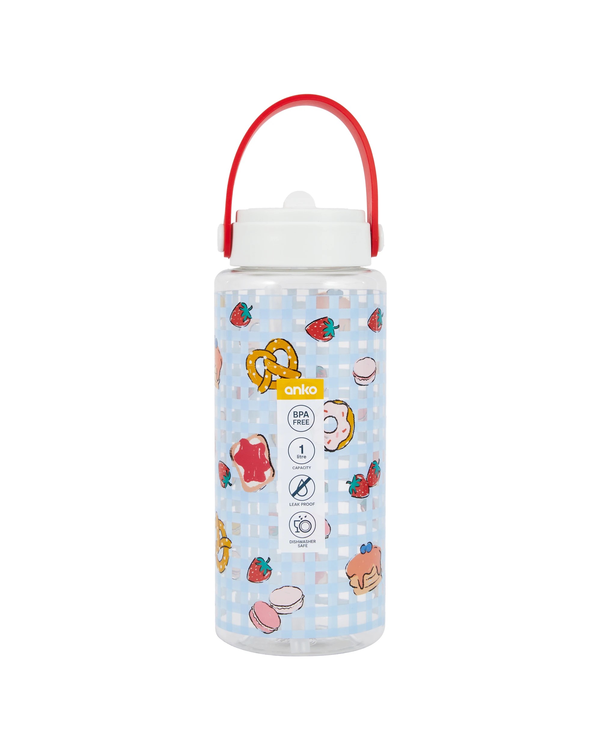7 1L Drink Bottle with Handle - Brunch Club, 7 of 7