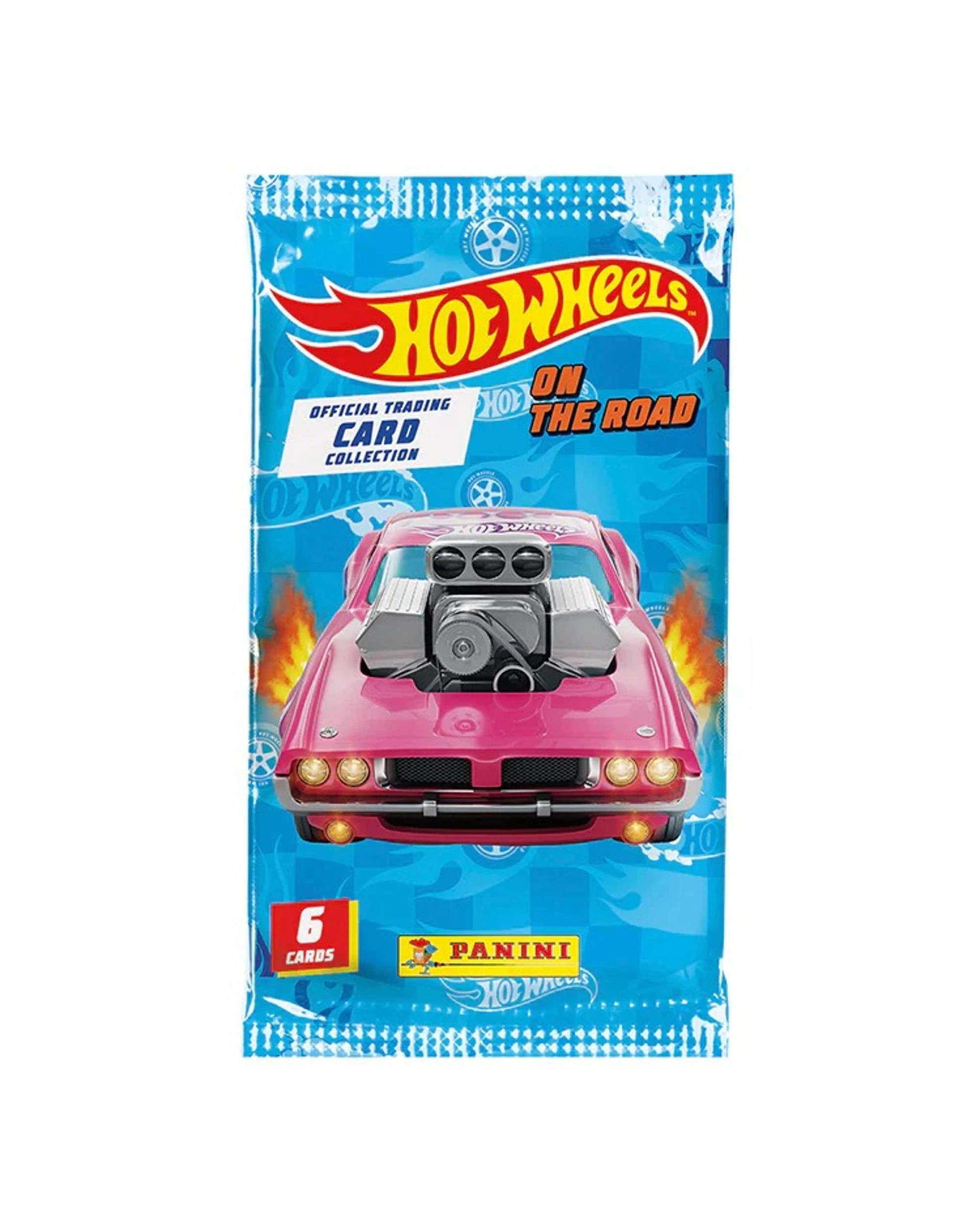 1 PANINI Hot Wheels On The Road Trading Cards Booster Pack, 1 of 5